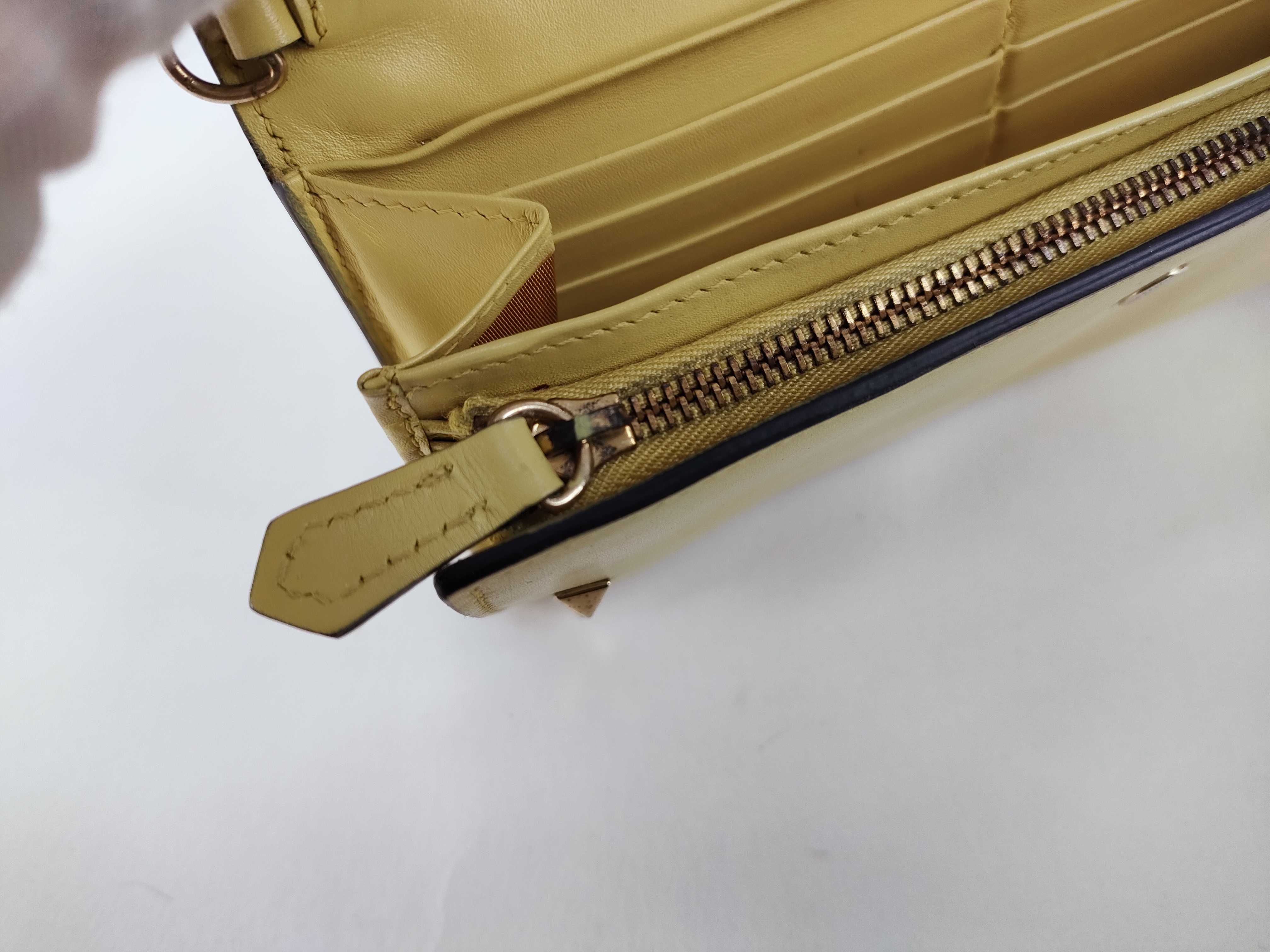 Rockstud Clutch Bag, Yellow Wallet — view 13