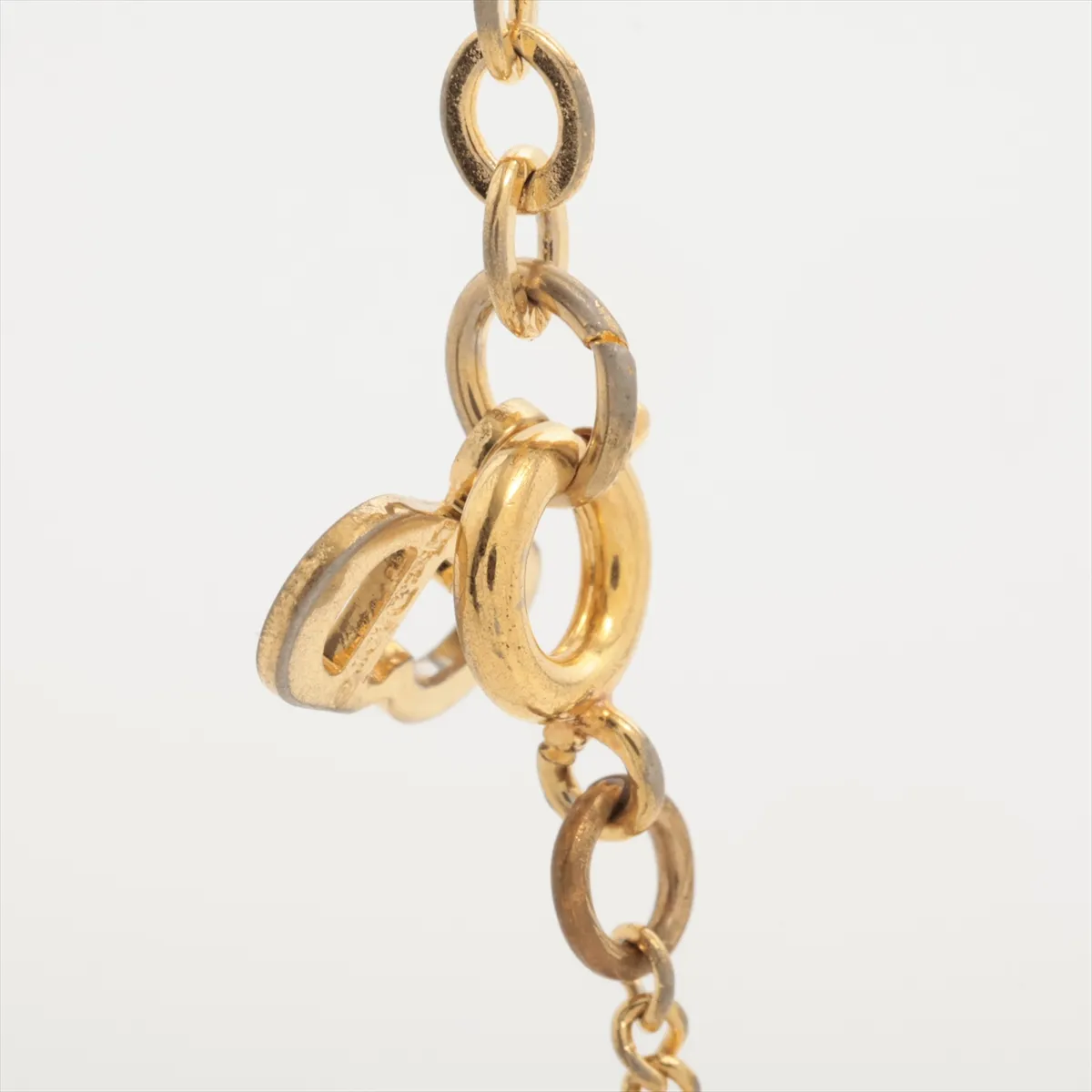 CD logo necklace, GP gold, — view 3