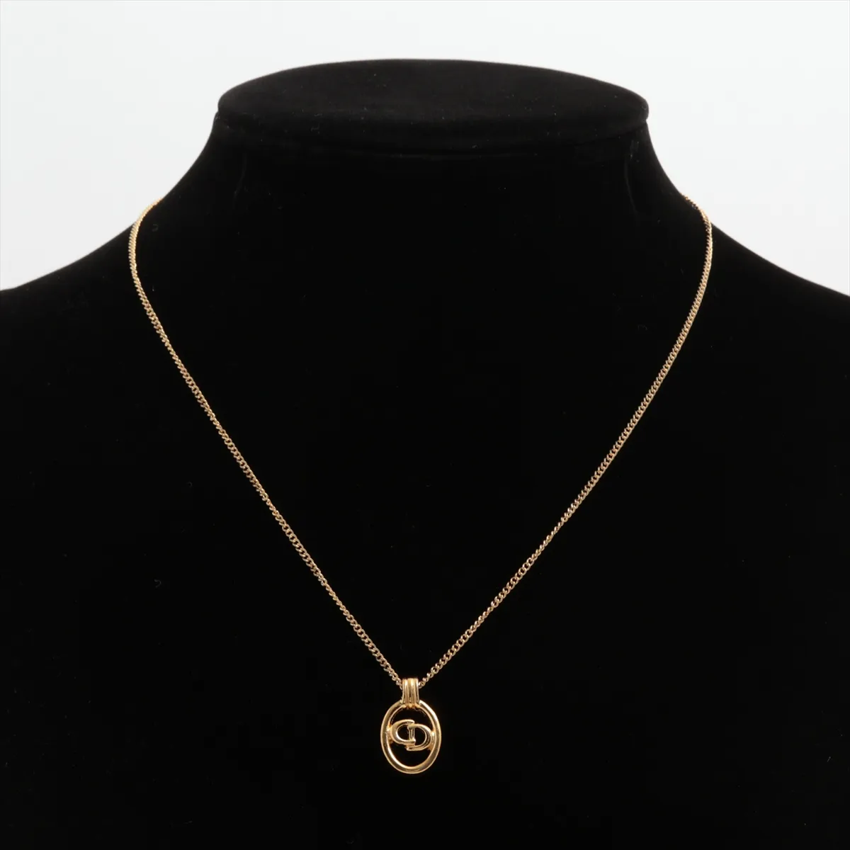 CD logo necklace, GP gold, — view 5