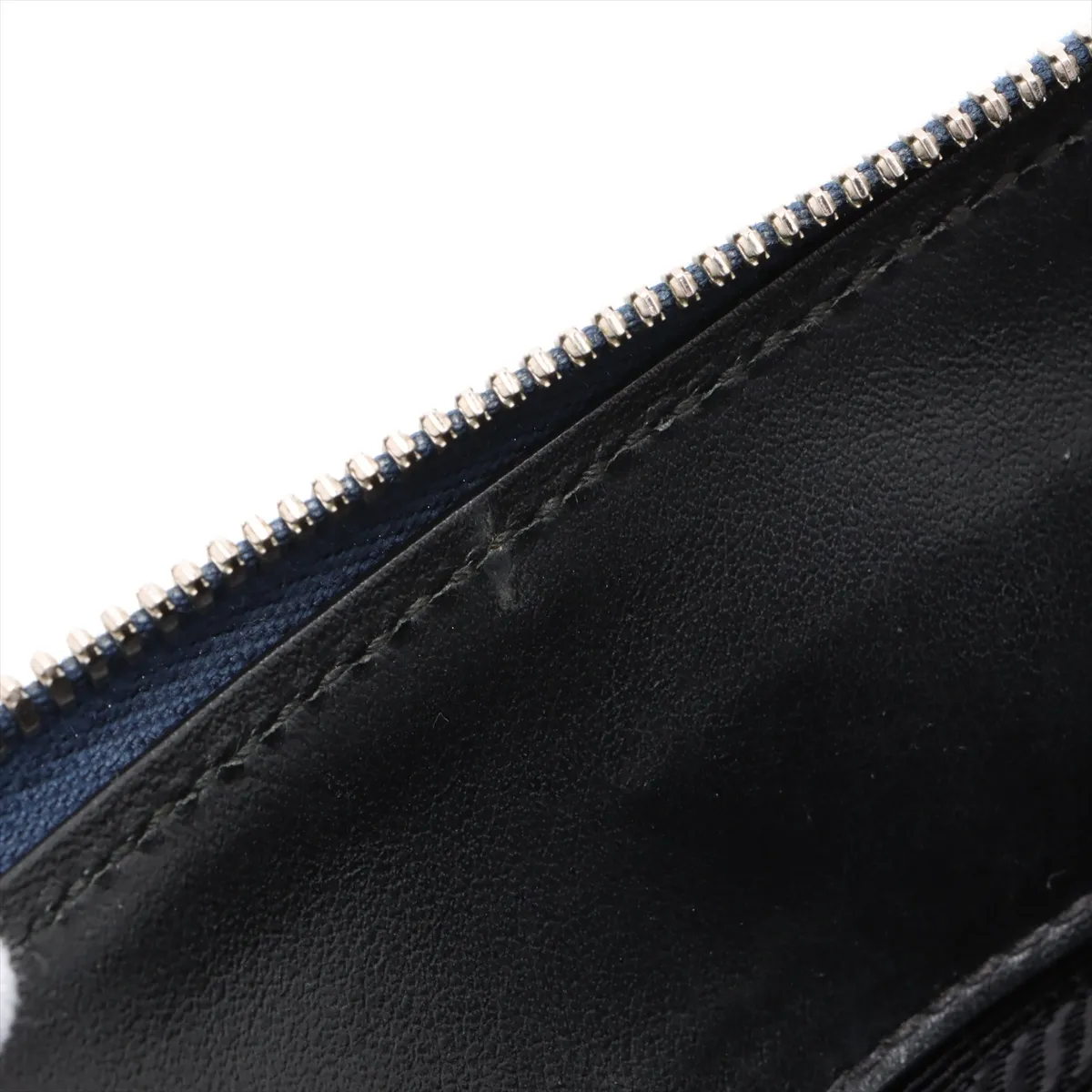 Brick Saffiano Leather Shoulder Bag Blue — view 12
