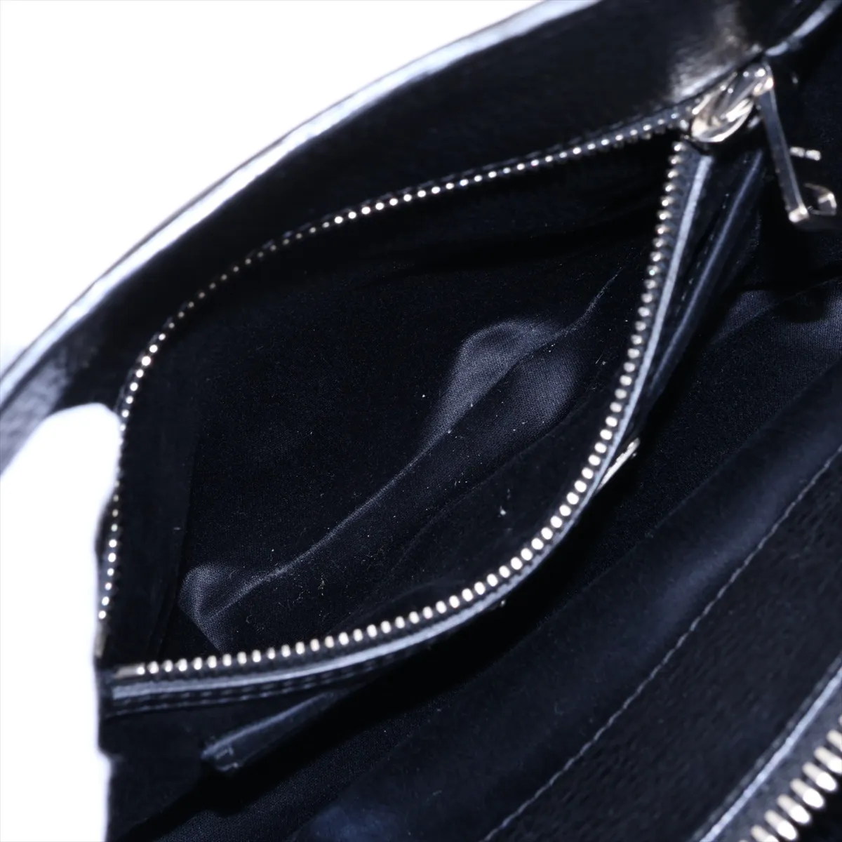Leather 2-Way Handbag, Black — view 12