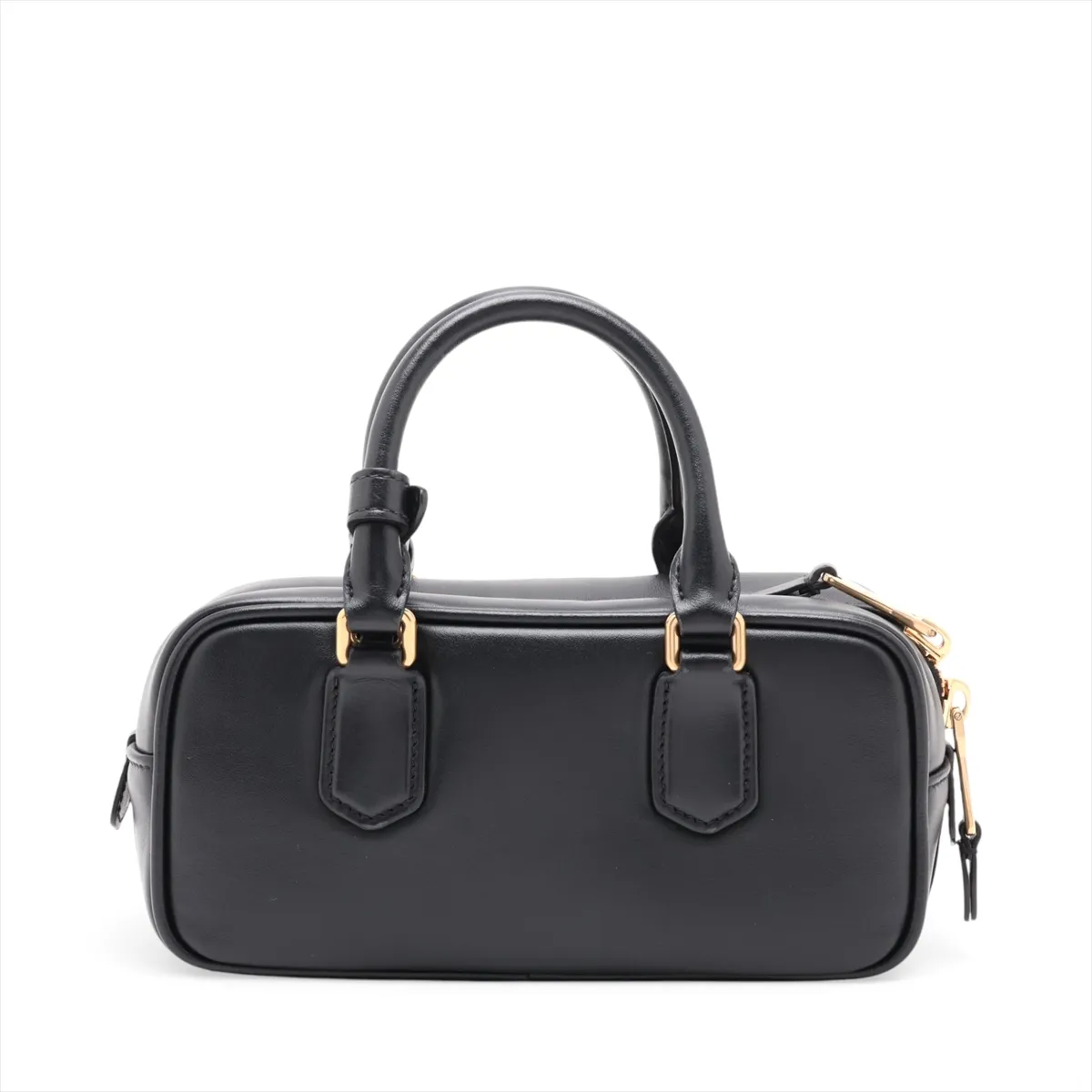 Arcadi Leather 2-Way Handbag, Black 5BB142 — view 2
