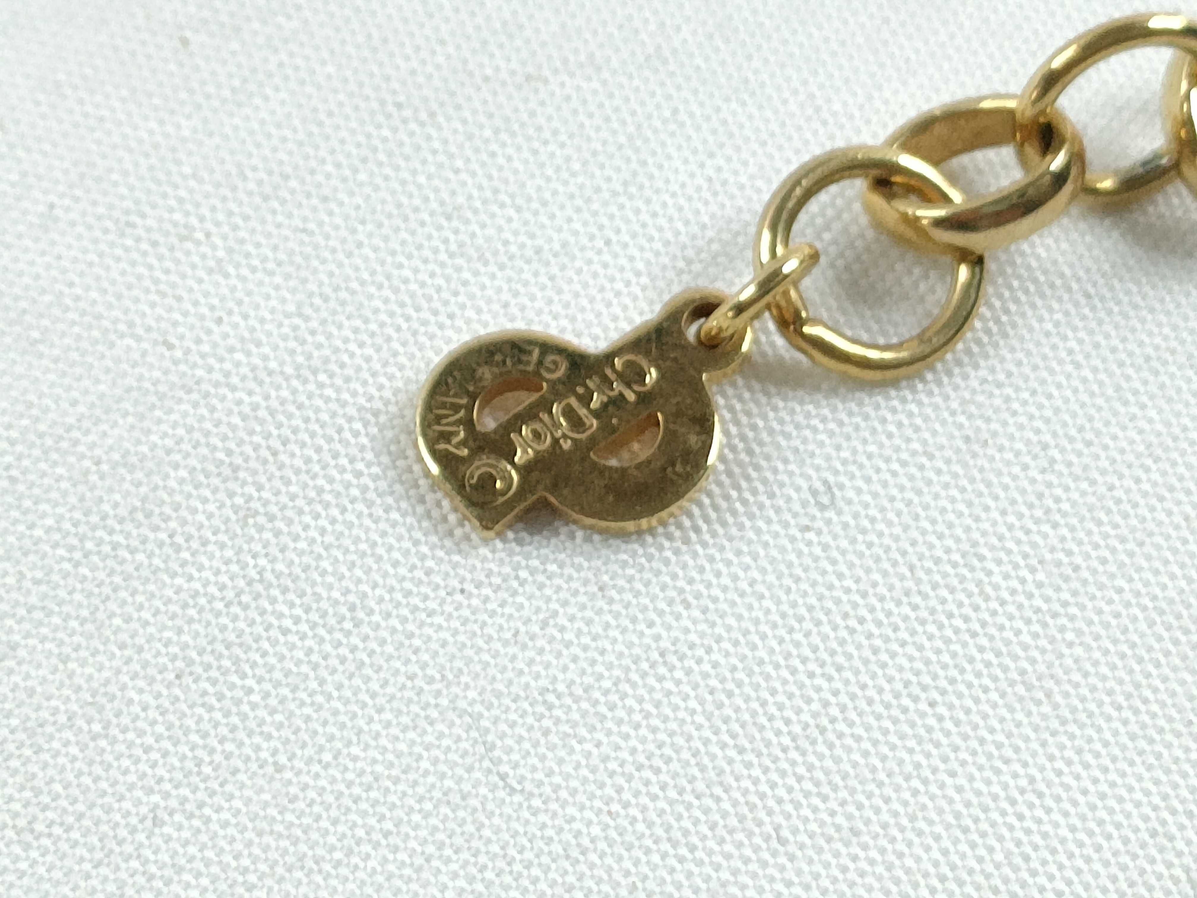 Christian necklace, chain motif, black and gold necklace — view 6