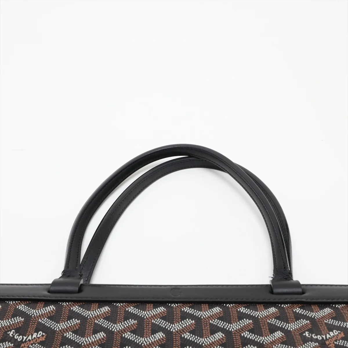 Belchasse PM PVC x Leather Tote Bag, Black — view 6
