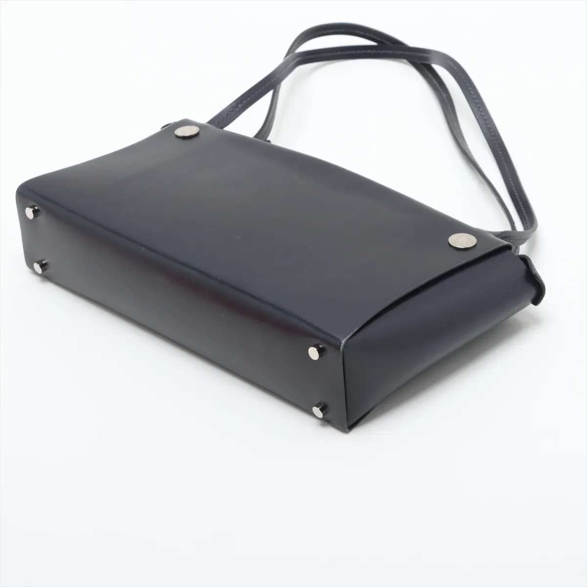 Inbox Box Calf Navy Silver Hardware G:2003 — view 3