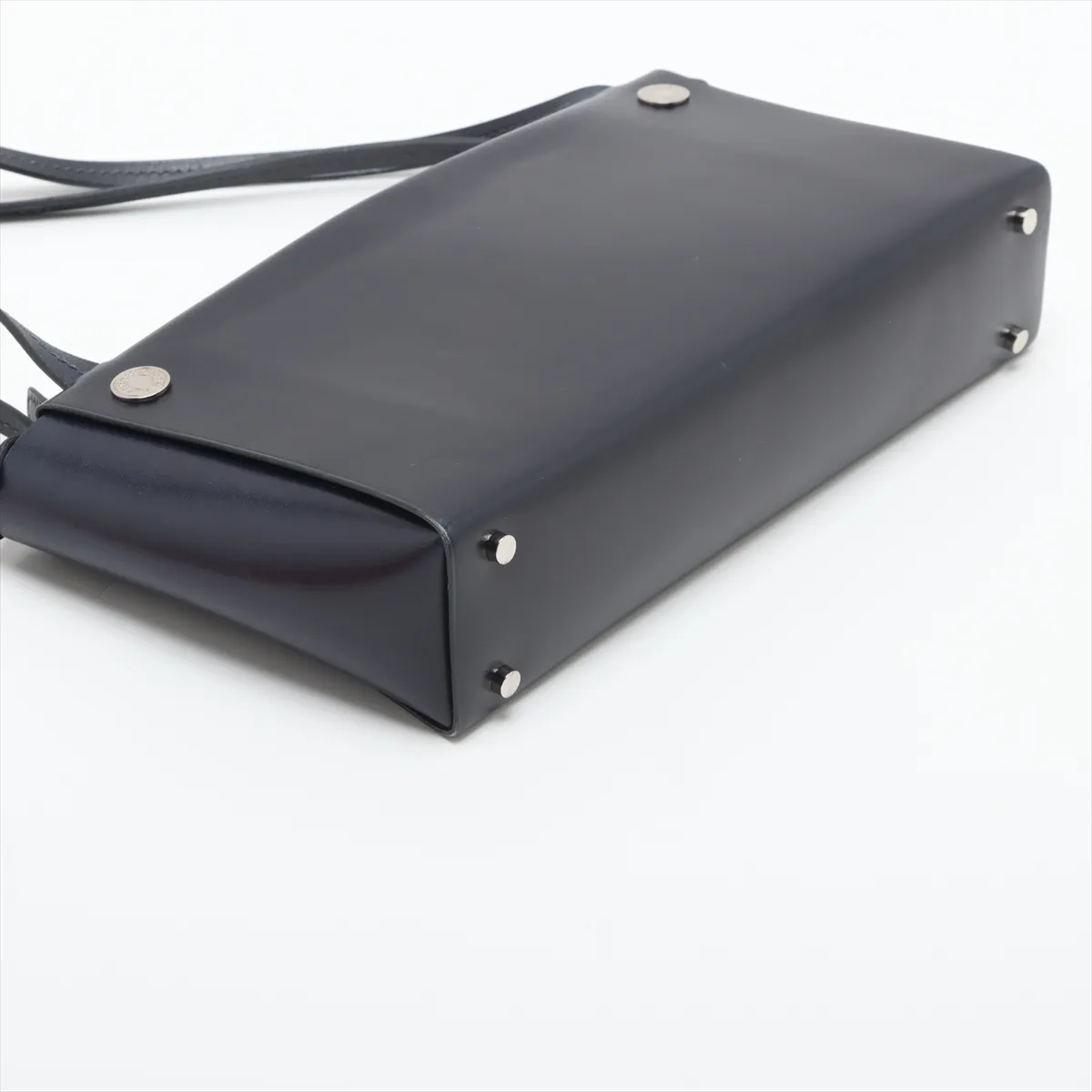 Inbox Box Calf Navy Silver Hardware G:2003 — view 4