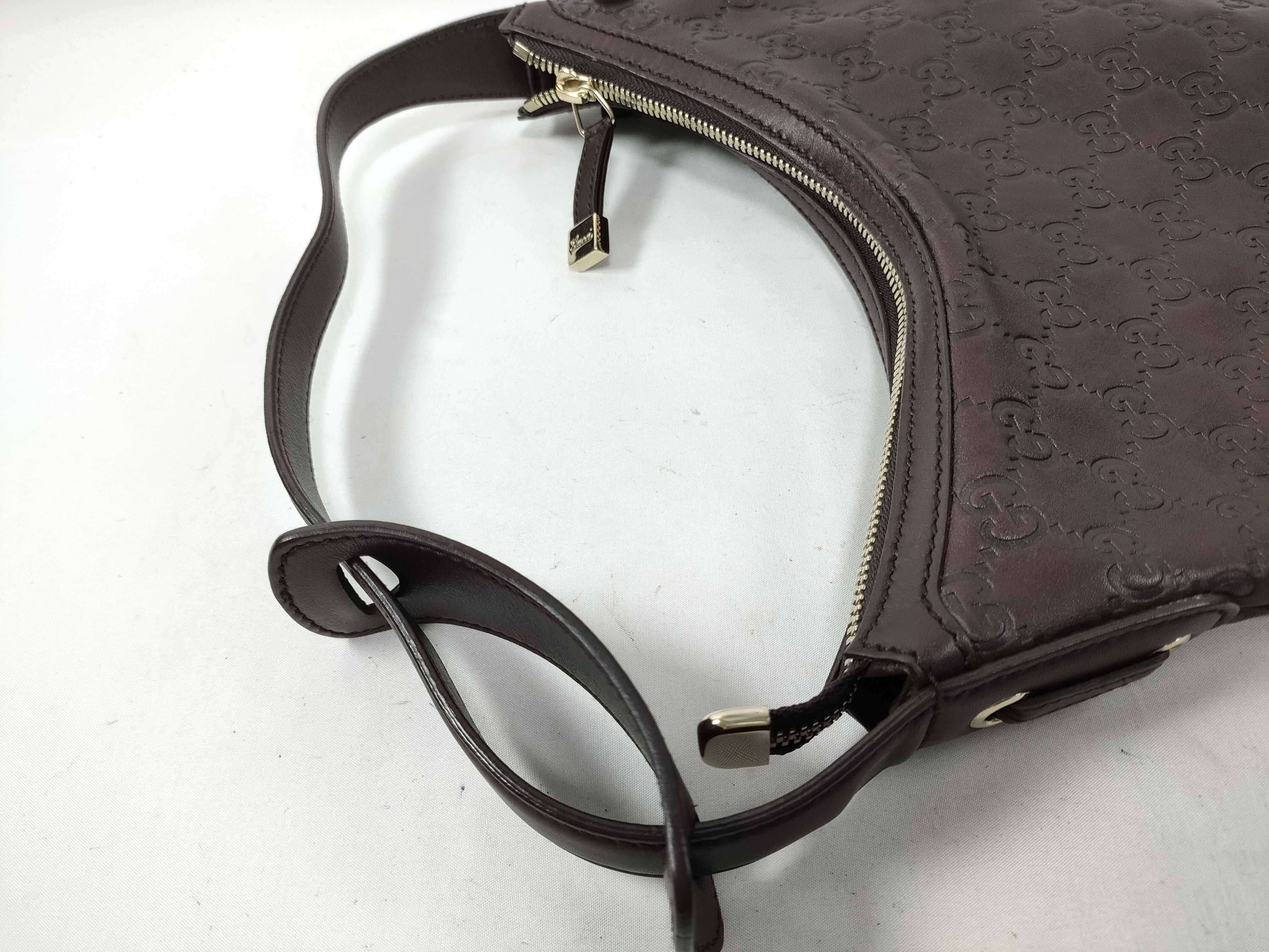 Brown Shima Leather Semi-Shoulder Bag (Shoulder Bag) — view 6