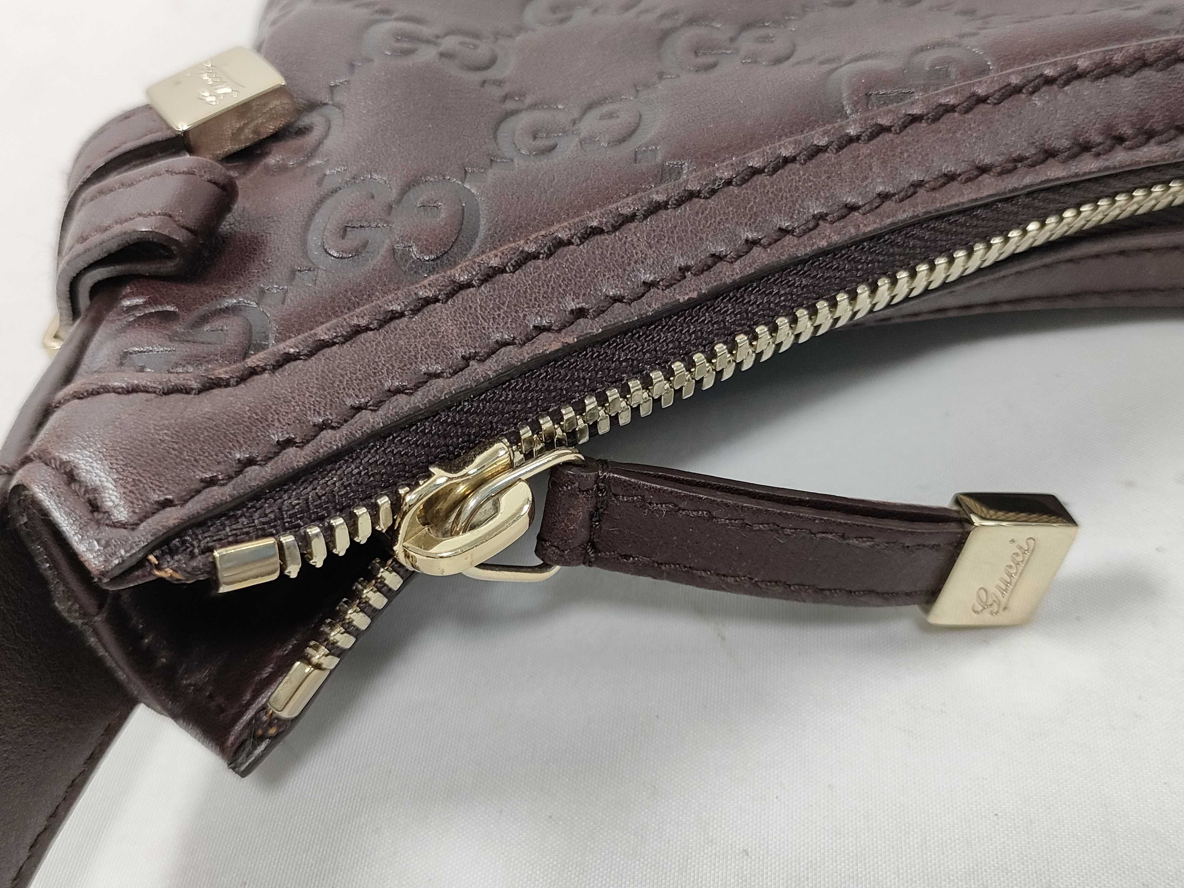 Brown Shima Leather Semi-Shoulder Bag (Shoulder Bag) — view 8