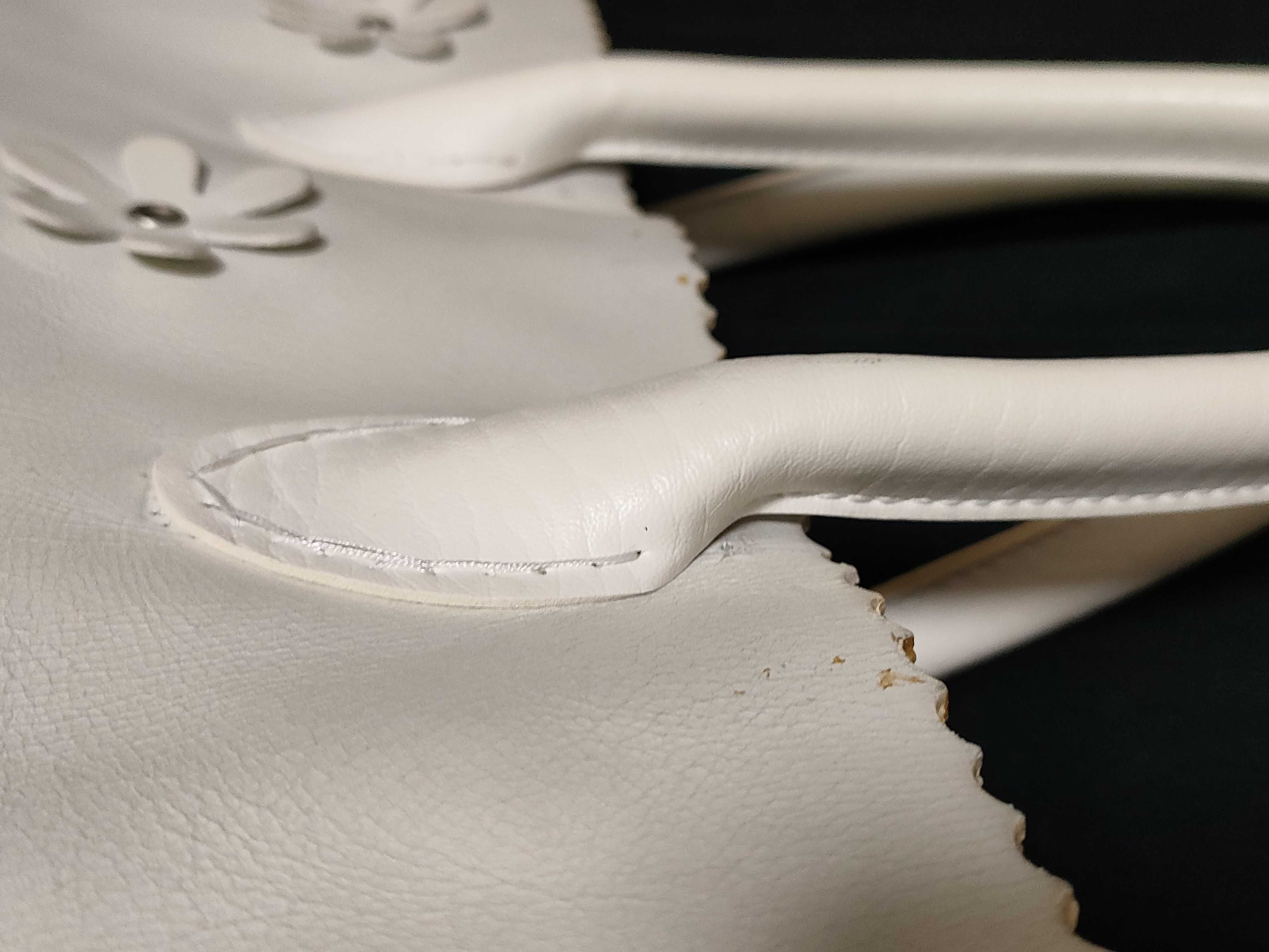 White Tote Bag Flower Tote Bag — view 5