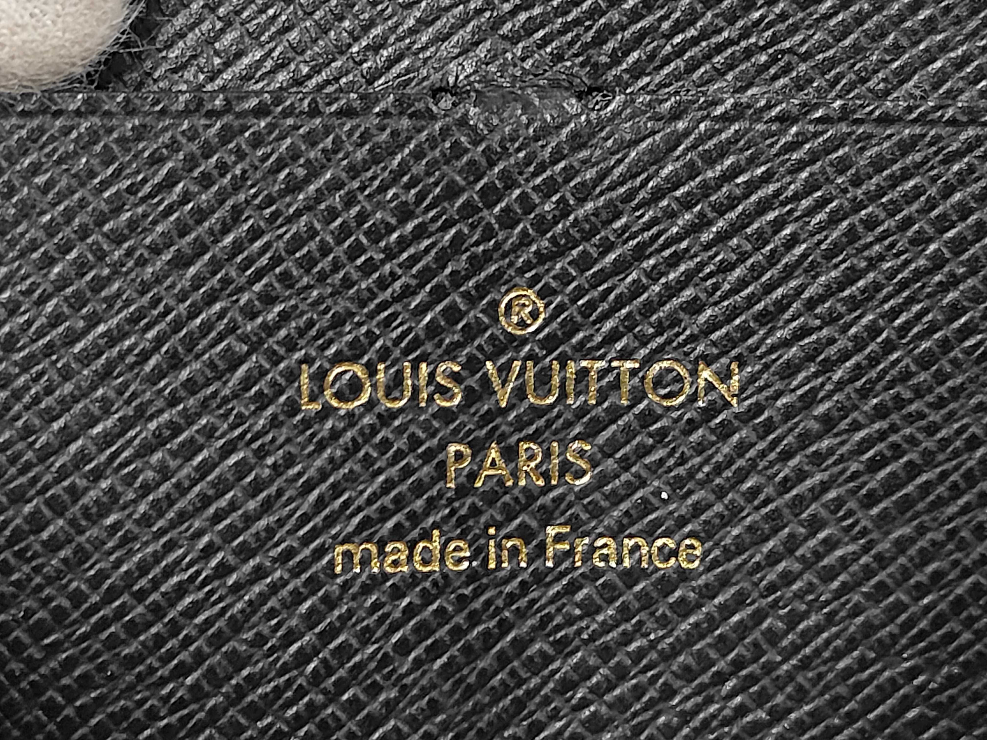 Monogram Reverse Portefeuille Clemence Zippy IC Tag Gold Hardware Wallet — view 9