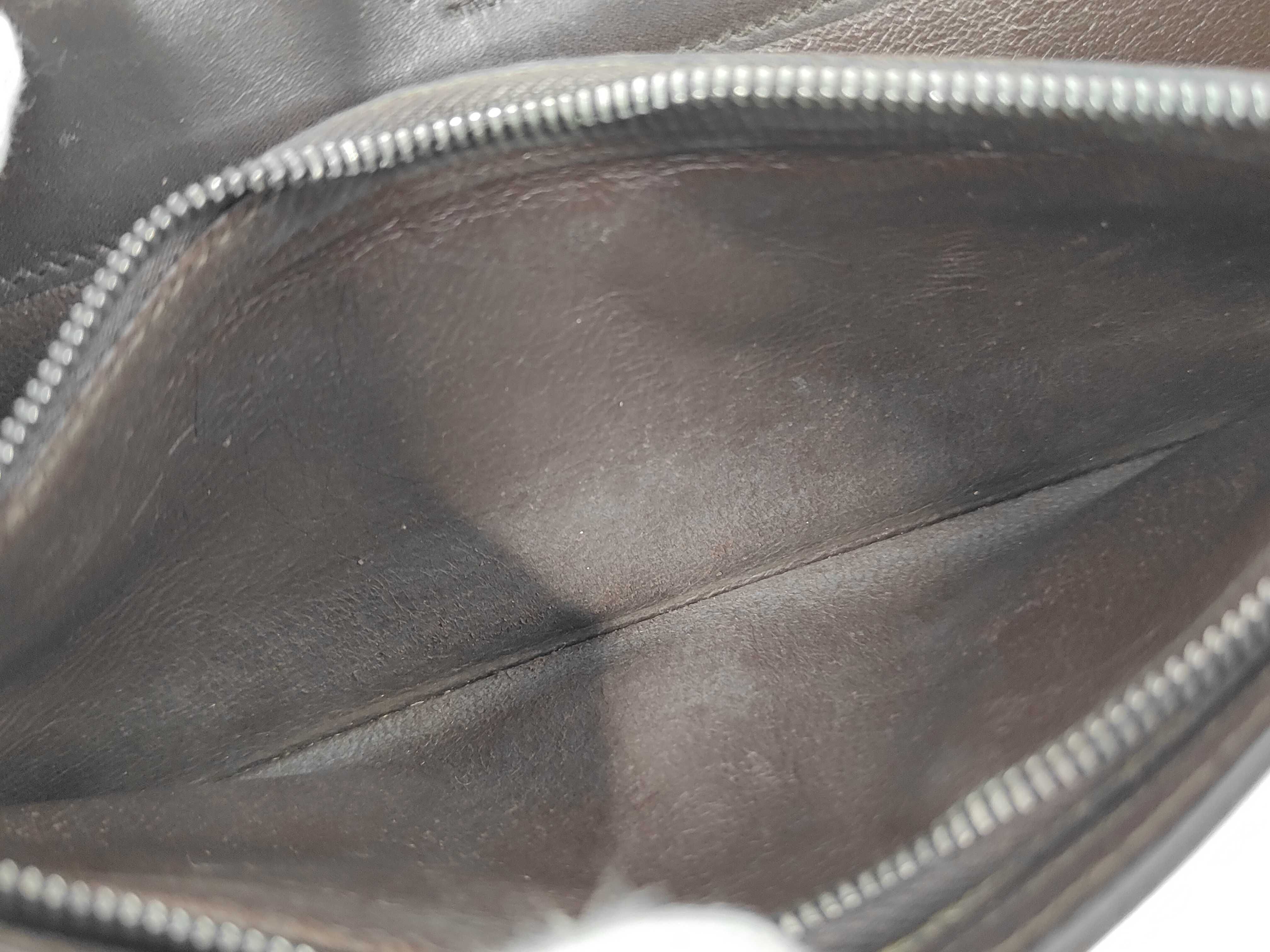 Intrecciato Long Wallet, Leather, Dark Brown — view 9