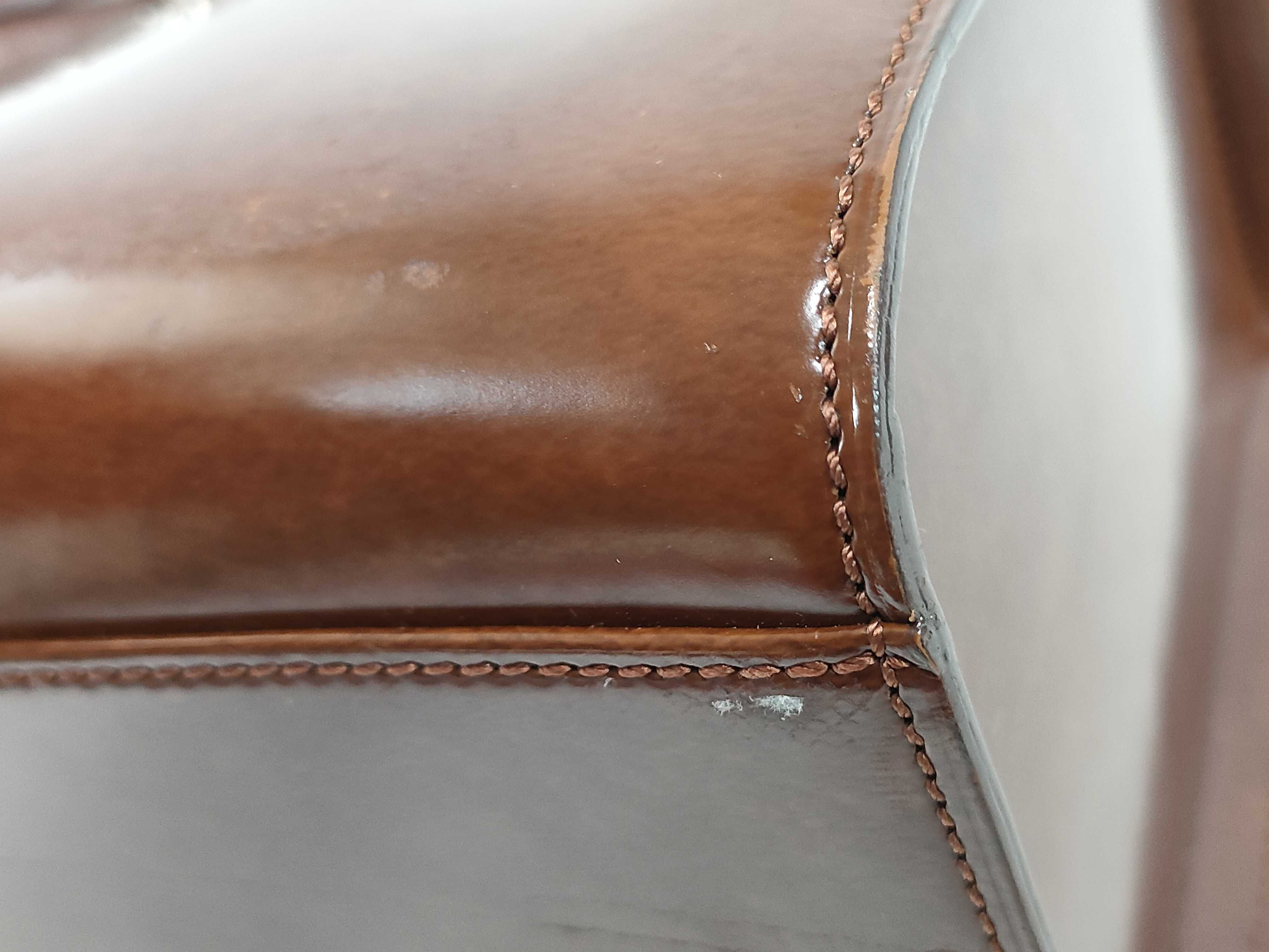 Panthère Leather Handbag, Brown — view 6