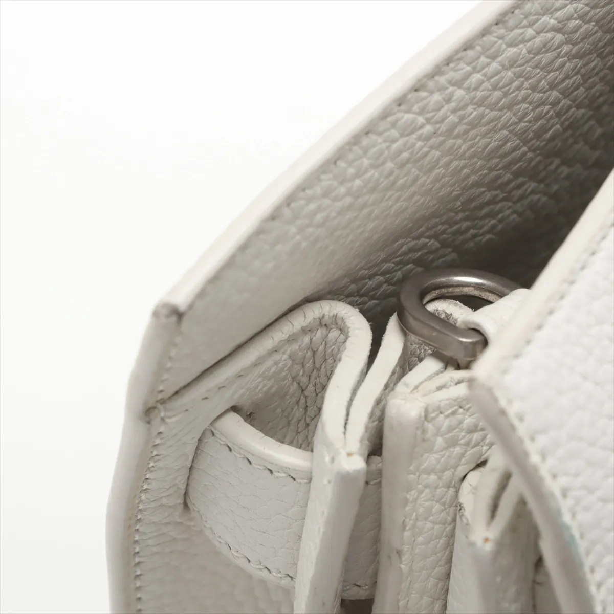 Sac de Jour Souple Leather Handbag White 464960 — view 11