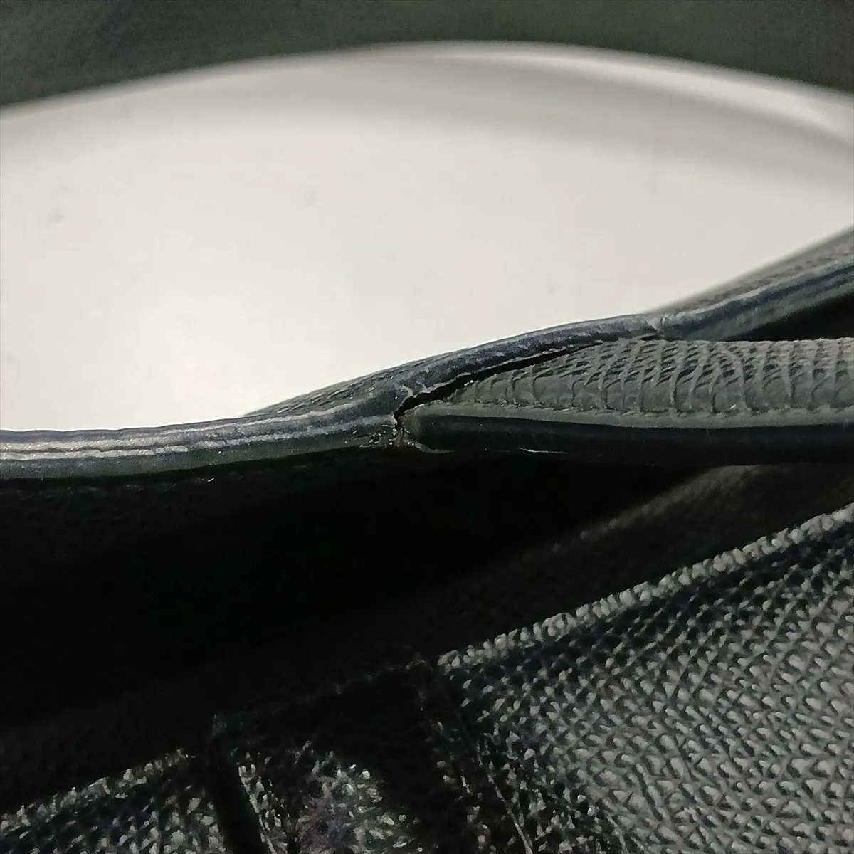 Saddle Bag Leather Shoulder Bag Black — view 11