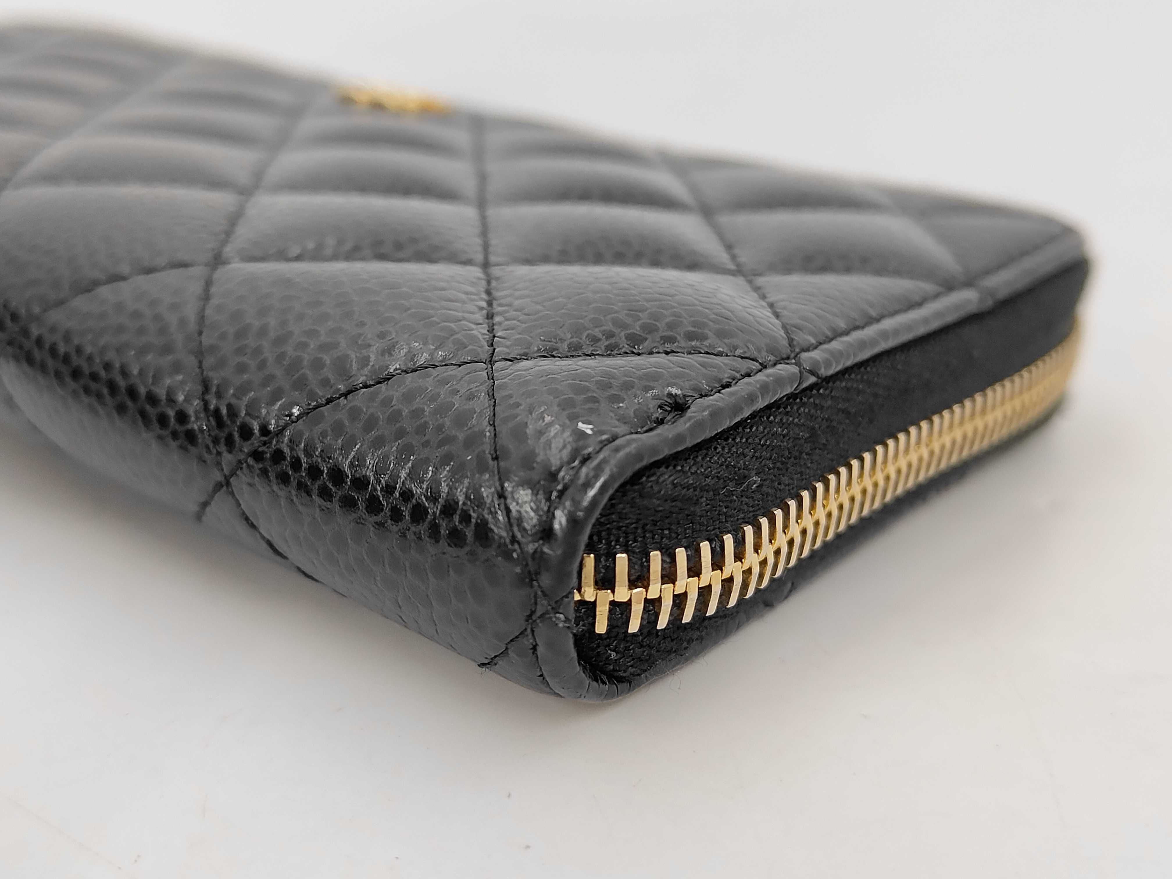 Caviar Leather Long Wallet — view 3