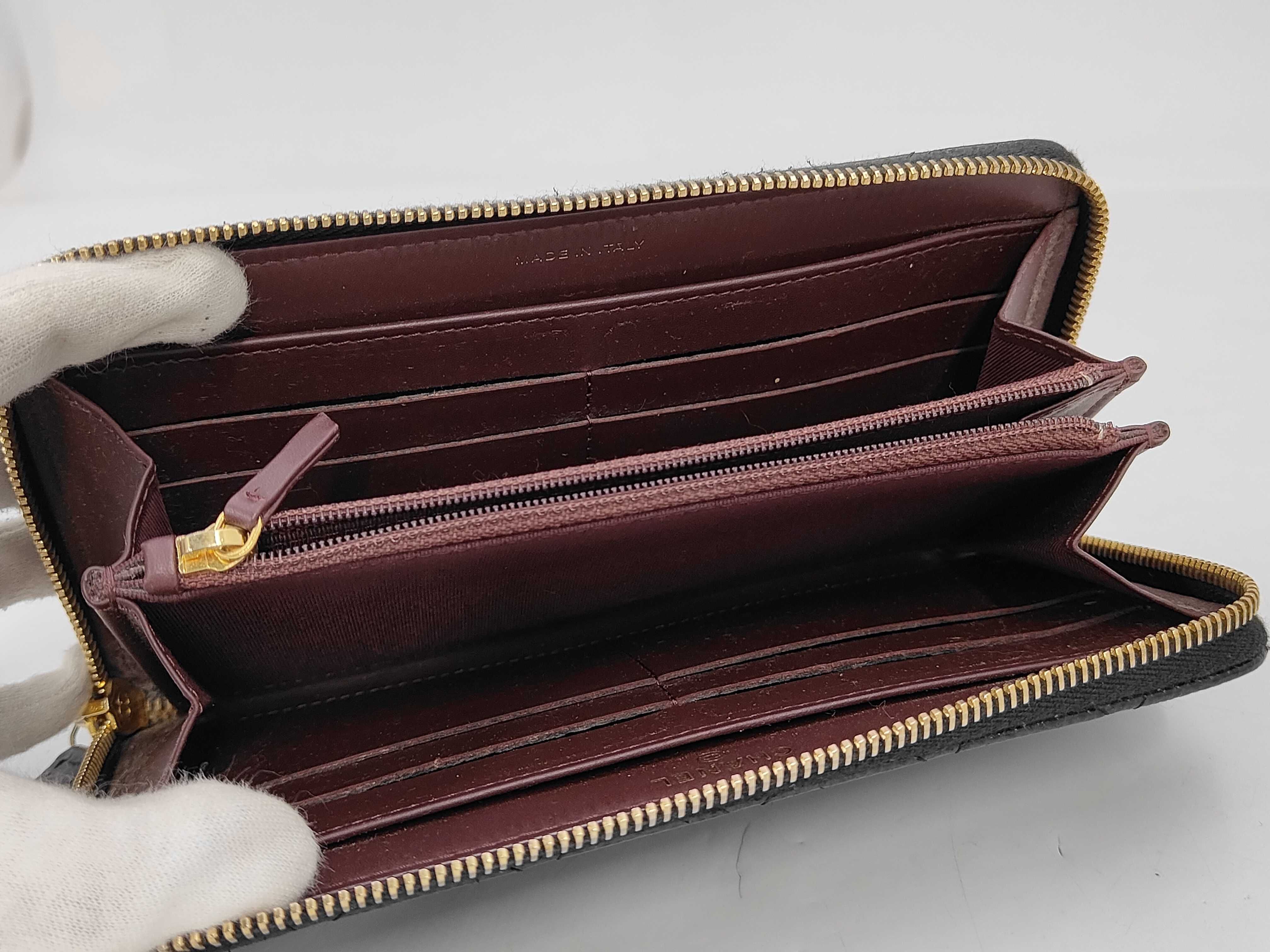 Caviar Leather Long Wallet — view 6