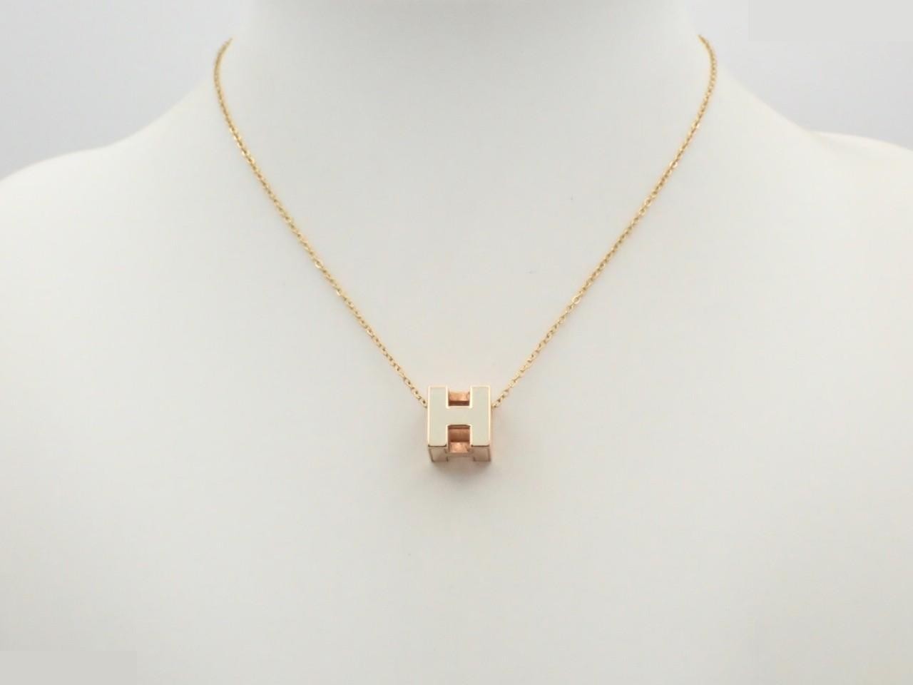 Cube necklace, gold, chain approximately 40cm — view 3