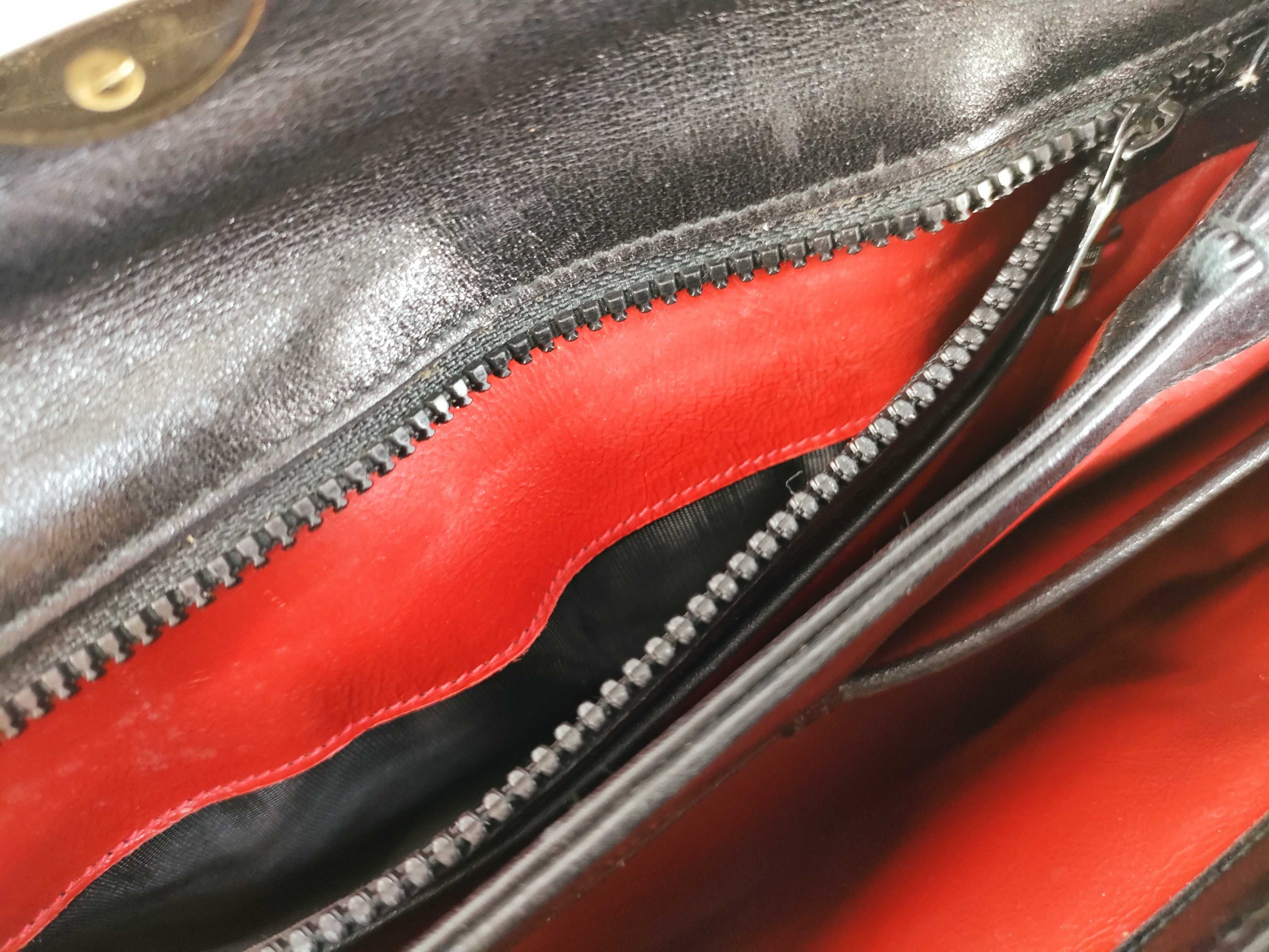 Turnlock Leather Handbag — view 11