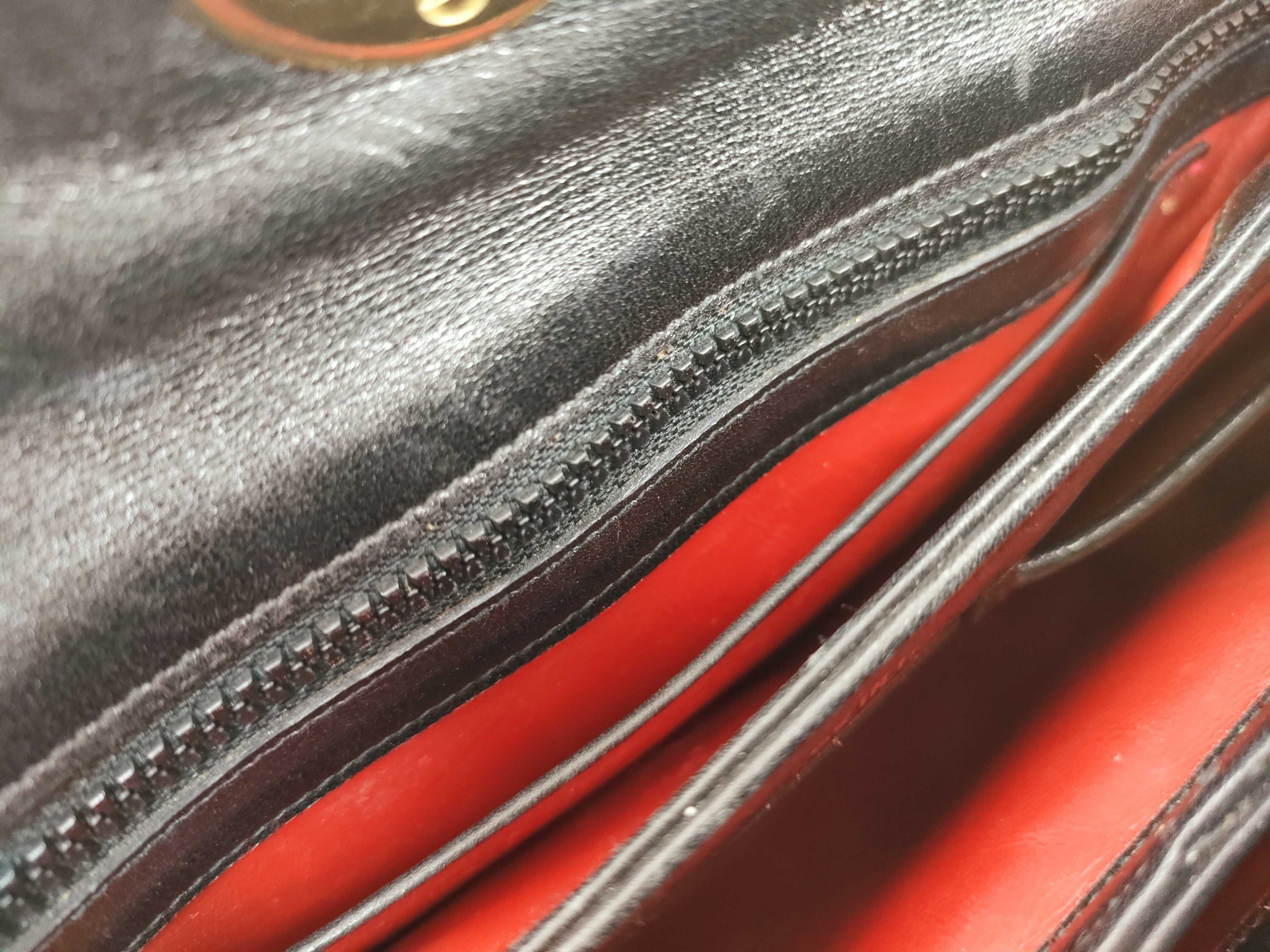 Turnlock Leather Handbag — view 12