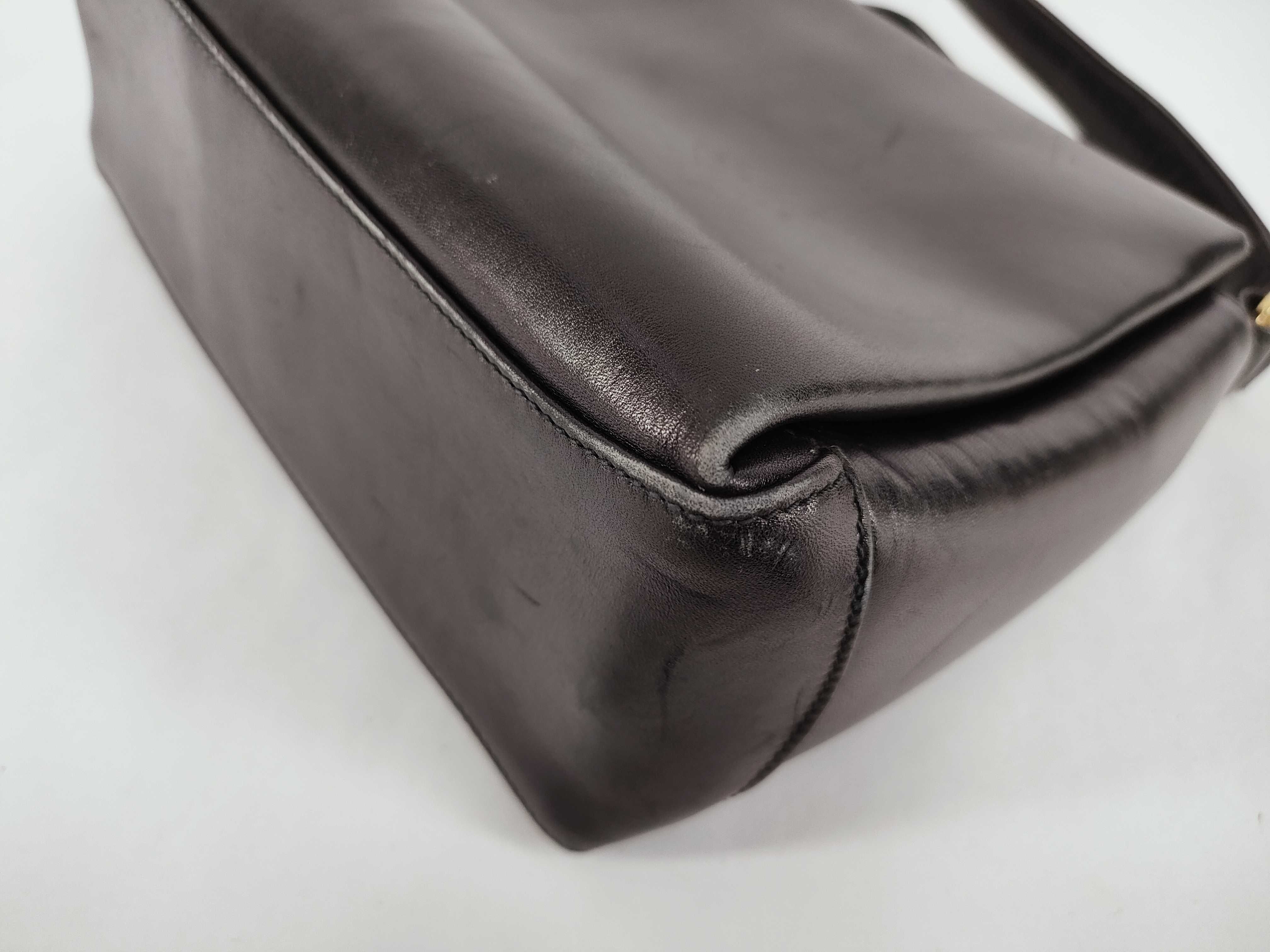 Turnlock Leather Handbag — view 6