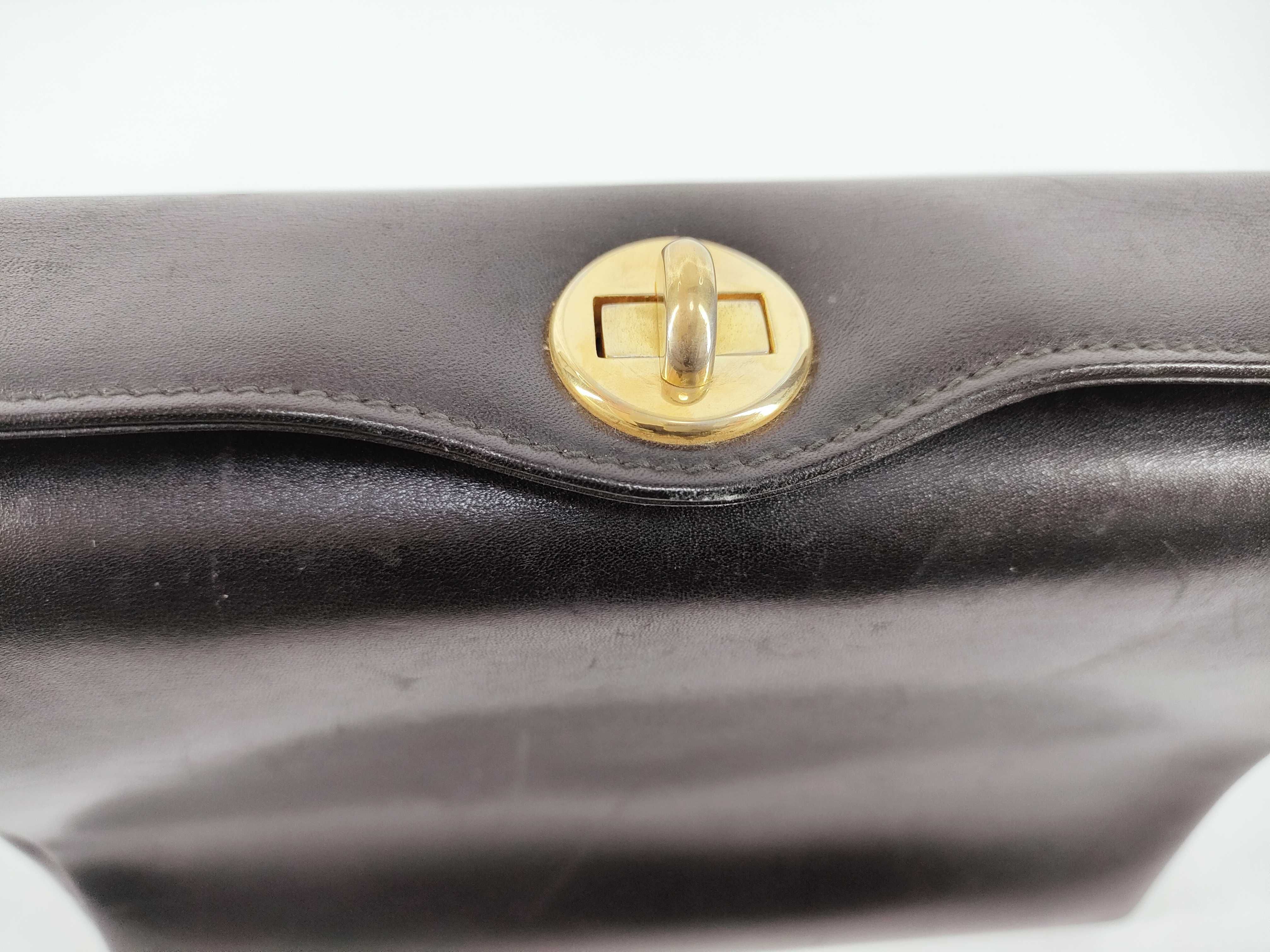 Turnlock Leather Handbag — view 8
