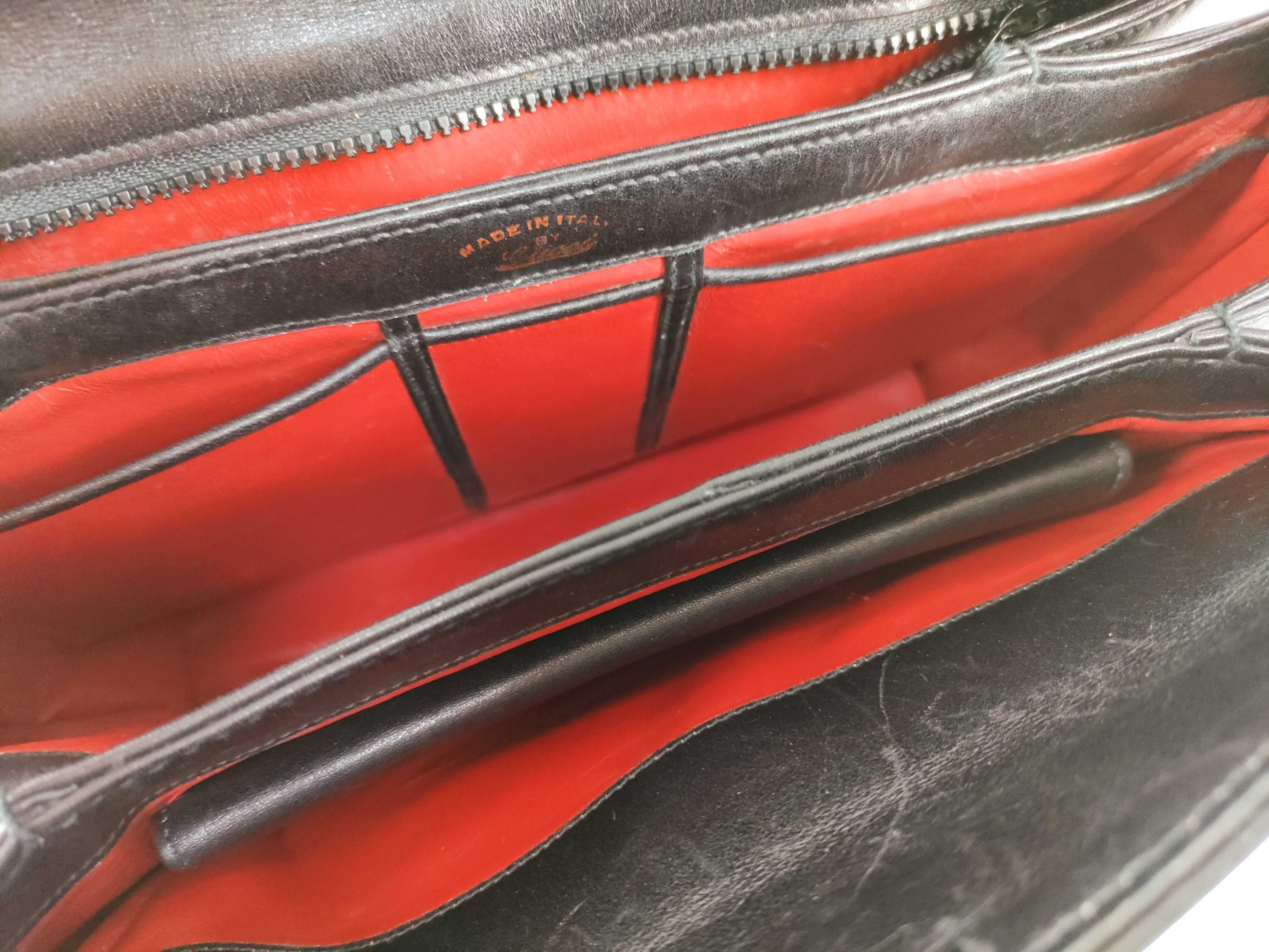 Turnlock Leather Handbag — view 9
