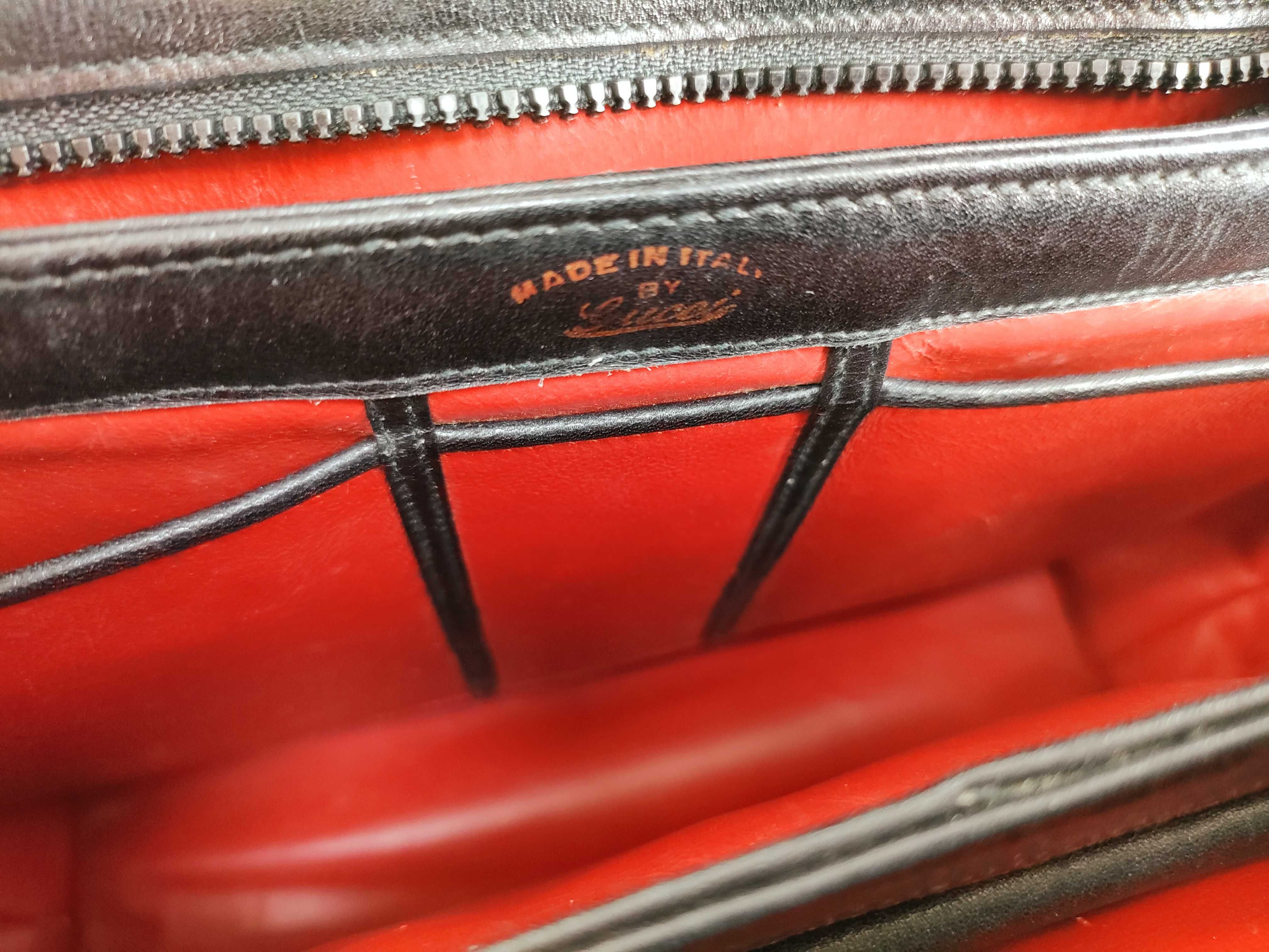 Turnlock Leather Handbag — view 10
