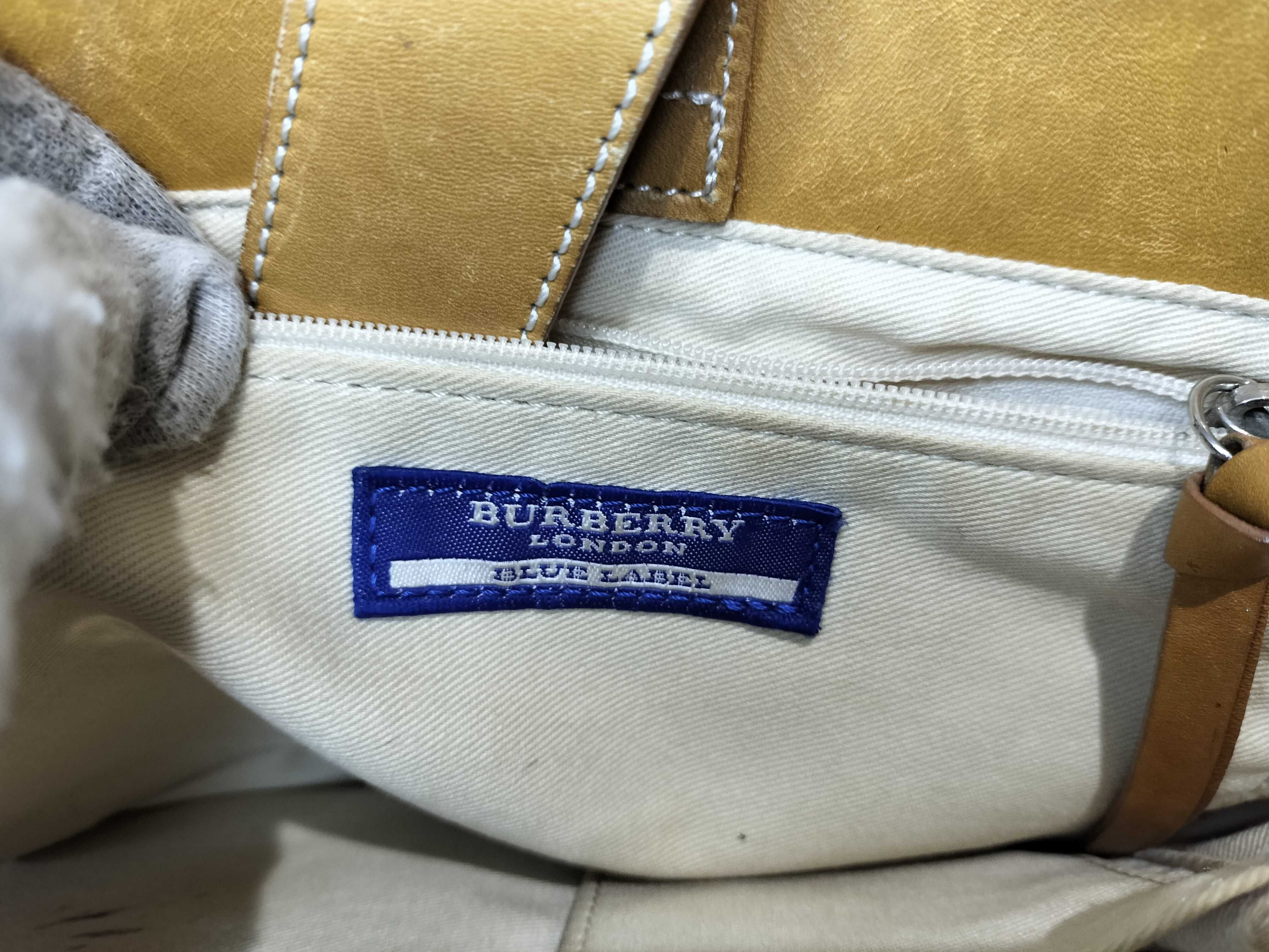 Blue Label Canvas Tote Bag with Horse Logo (Handbag) — view 12