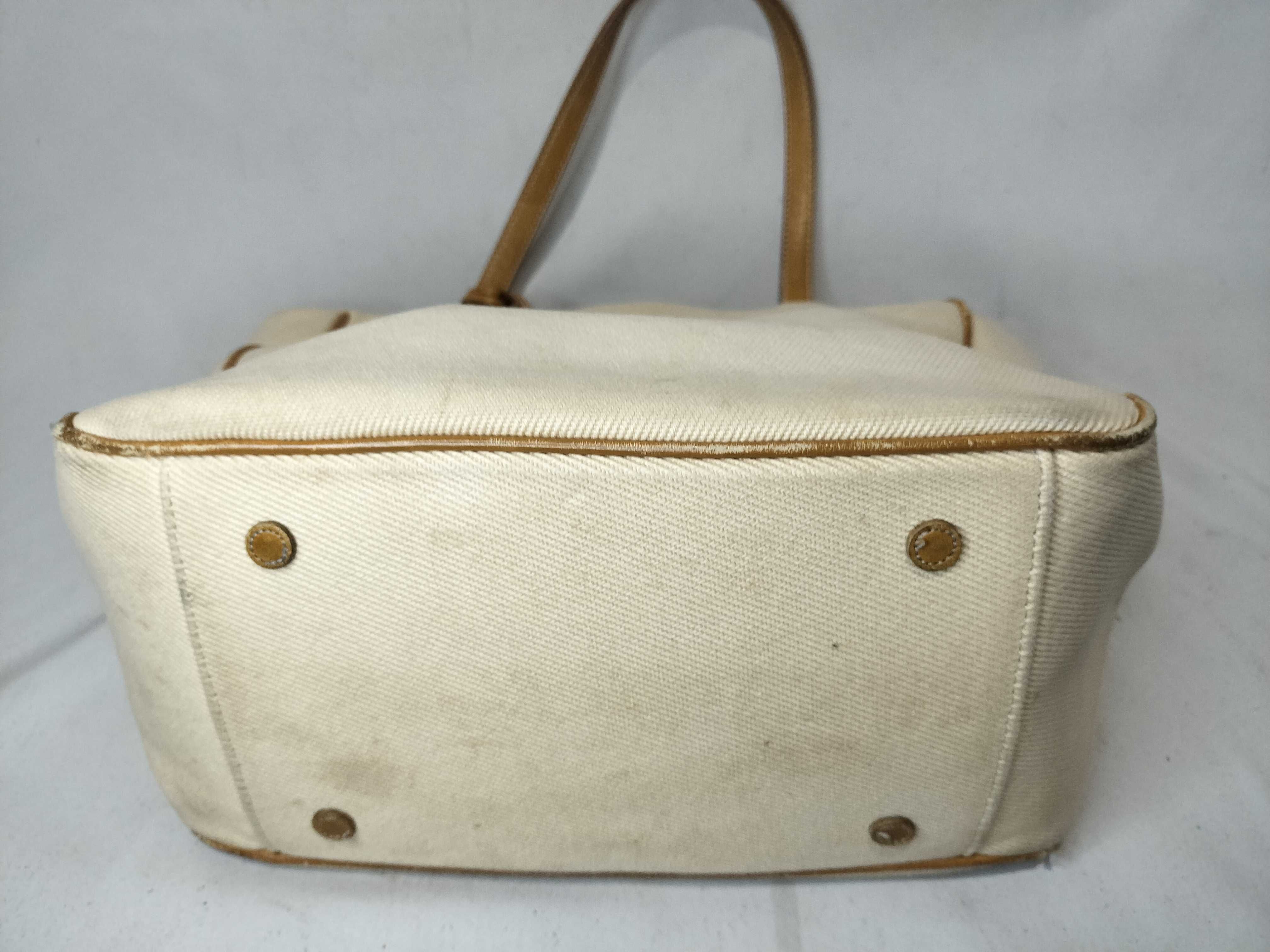 Blue Label Canvas Tote Bag with Horse Logo (Handbag) — view 8