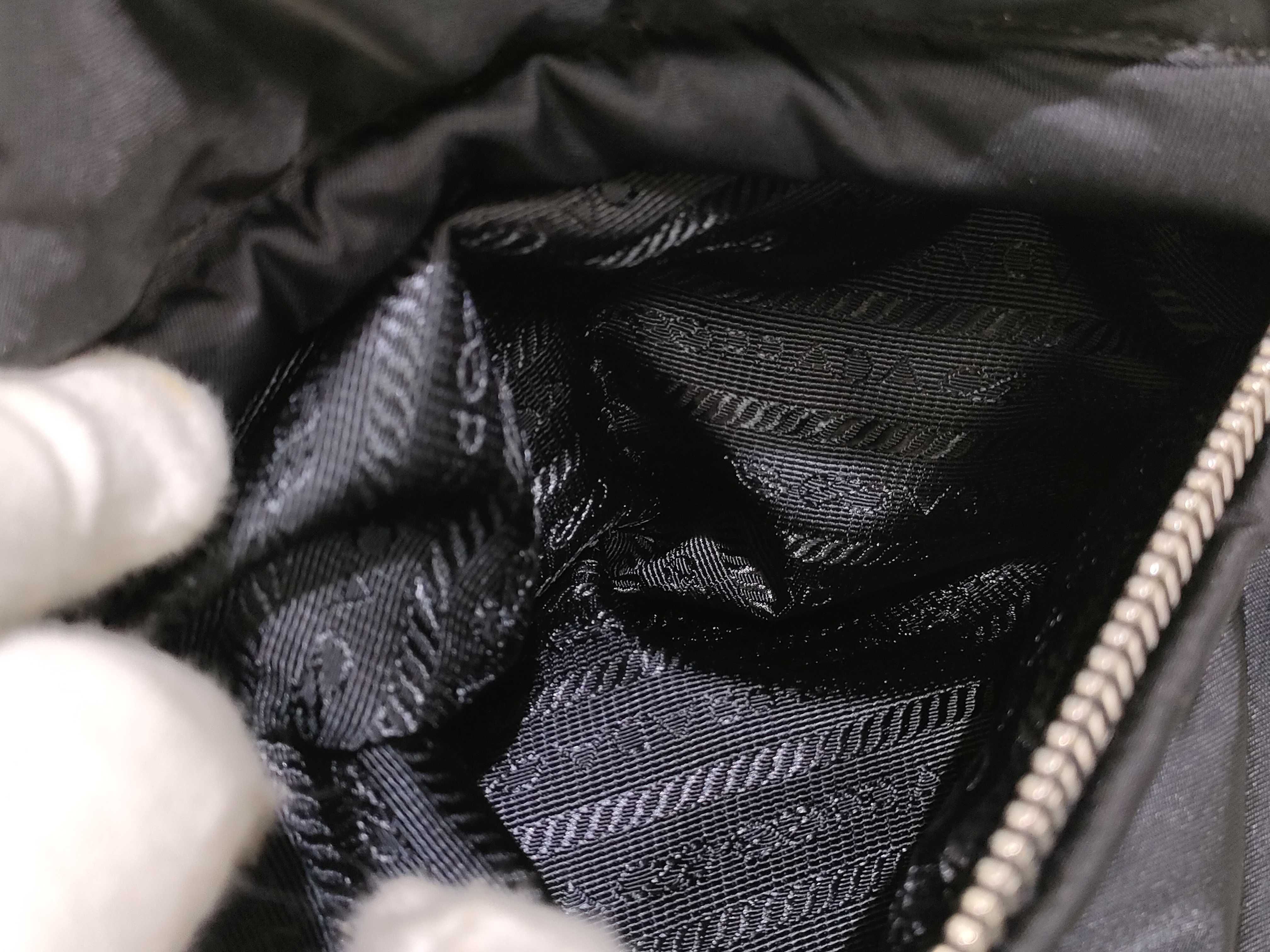 Nylon Bomber Handbag, Black, 158 Handbag — view 15