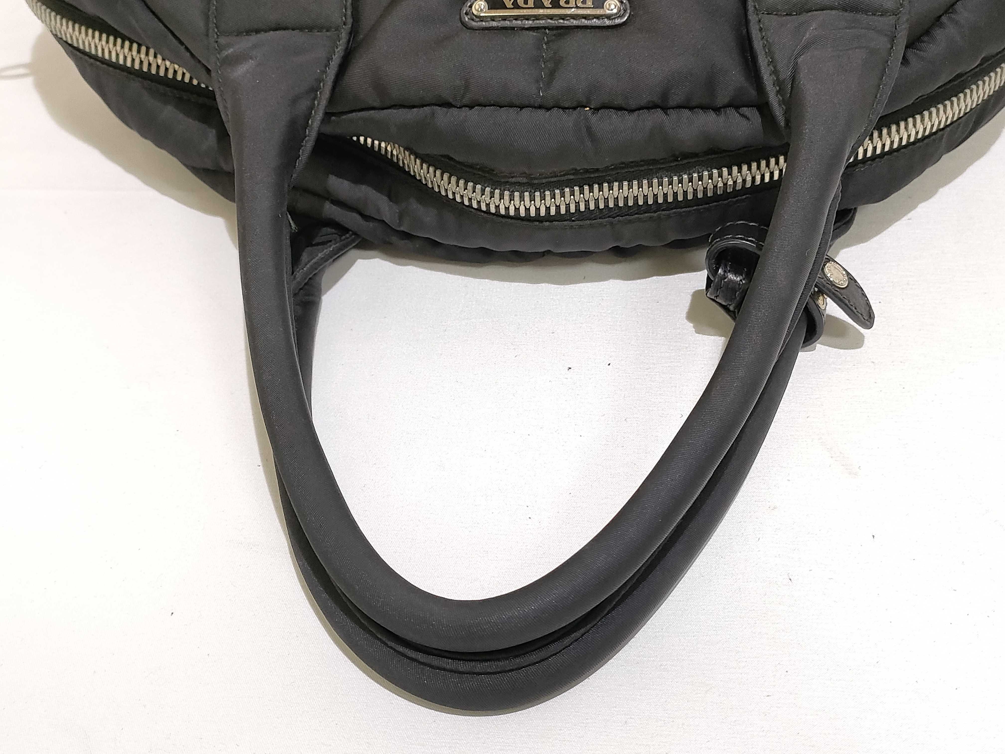 Nylon Bomber Handbag, Black, 158 Handbag — view 3