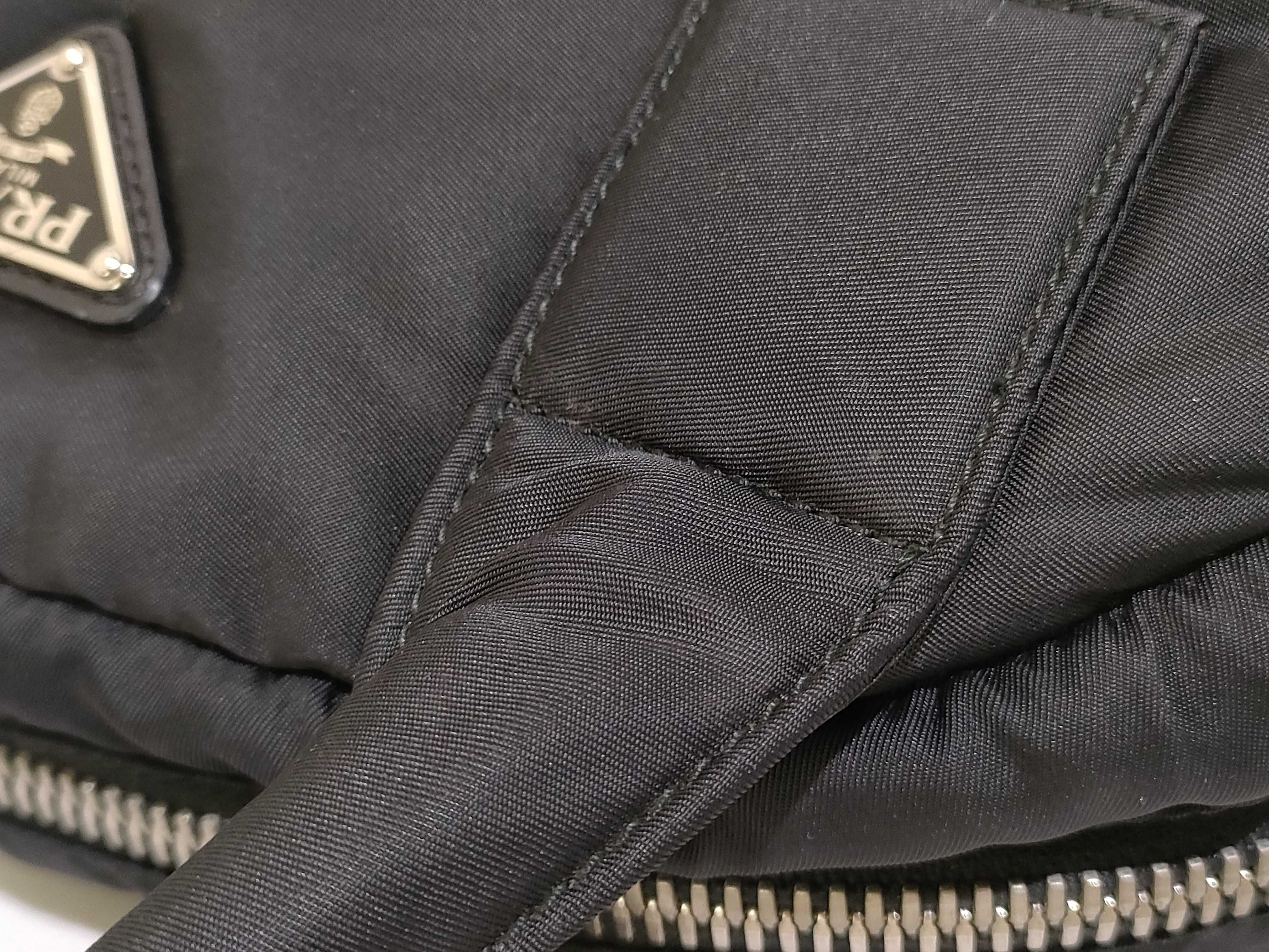 Nylon Bomber Handbag, Black, 158 Handbag — view 5