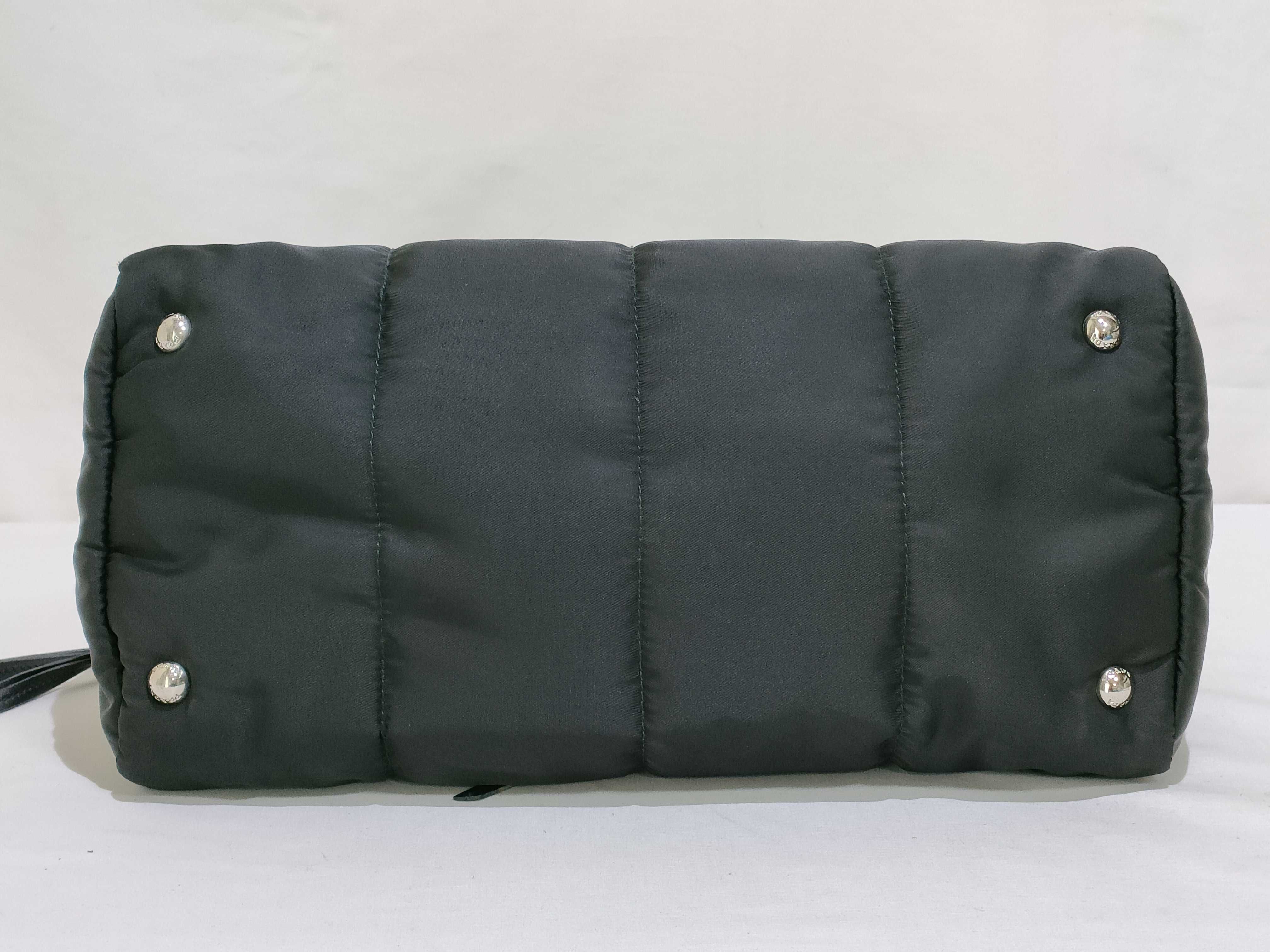 Nylon Bomber Handbag, Black, 158 Handbag — view 7