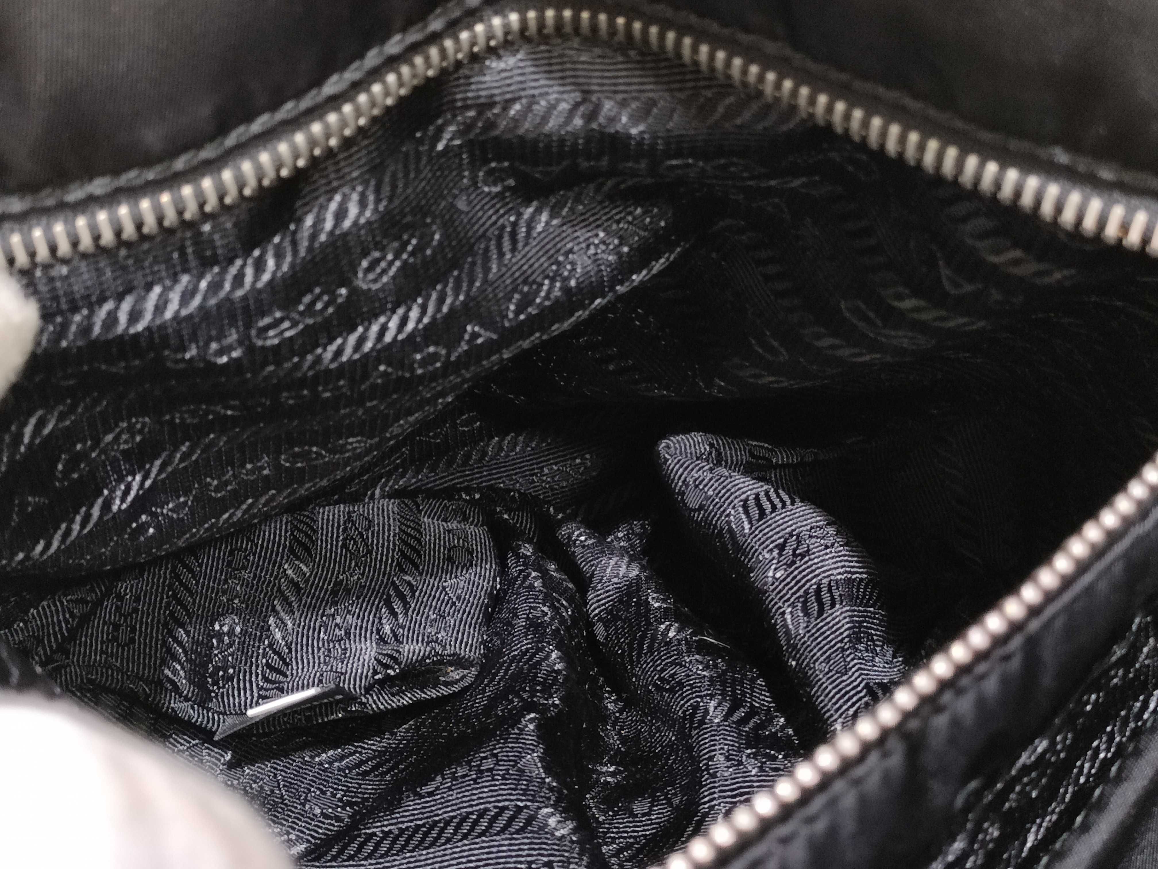 Nylon Bomber Handbag, Black, 158 Handbag — view 10