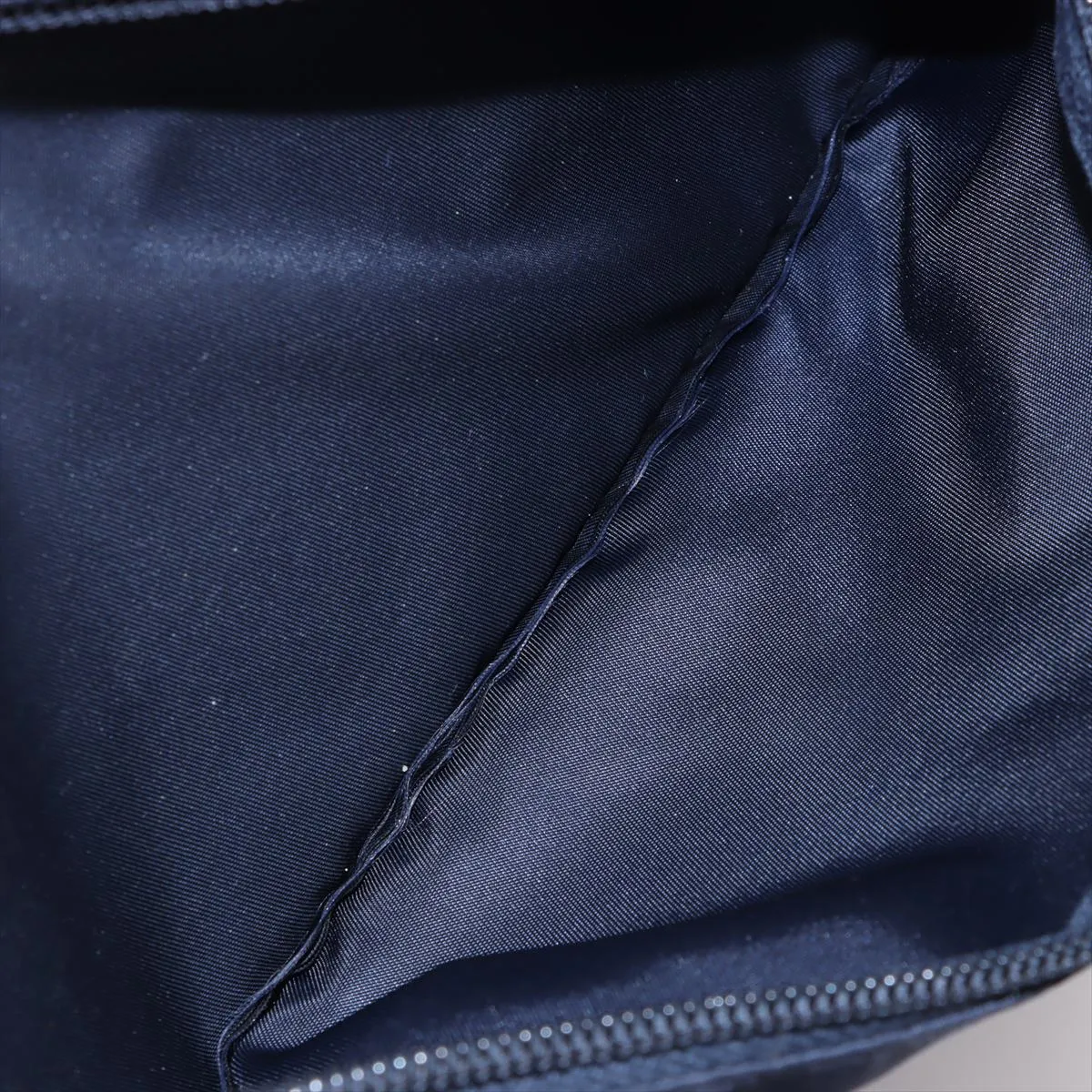 Tessuto Nylon x Leather Shoulder Bag Navy — view 10