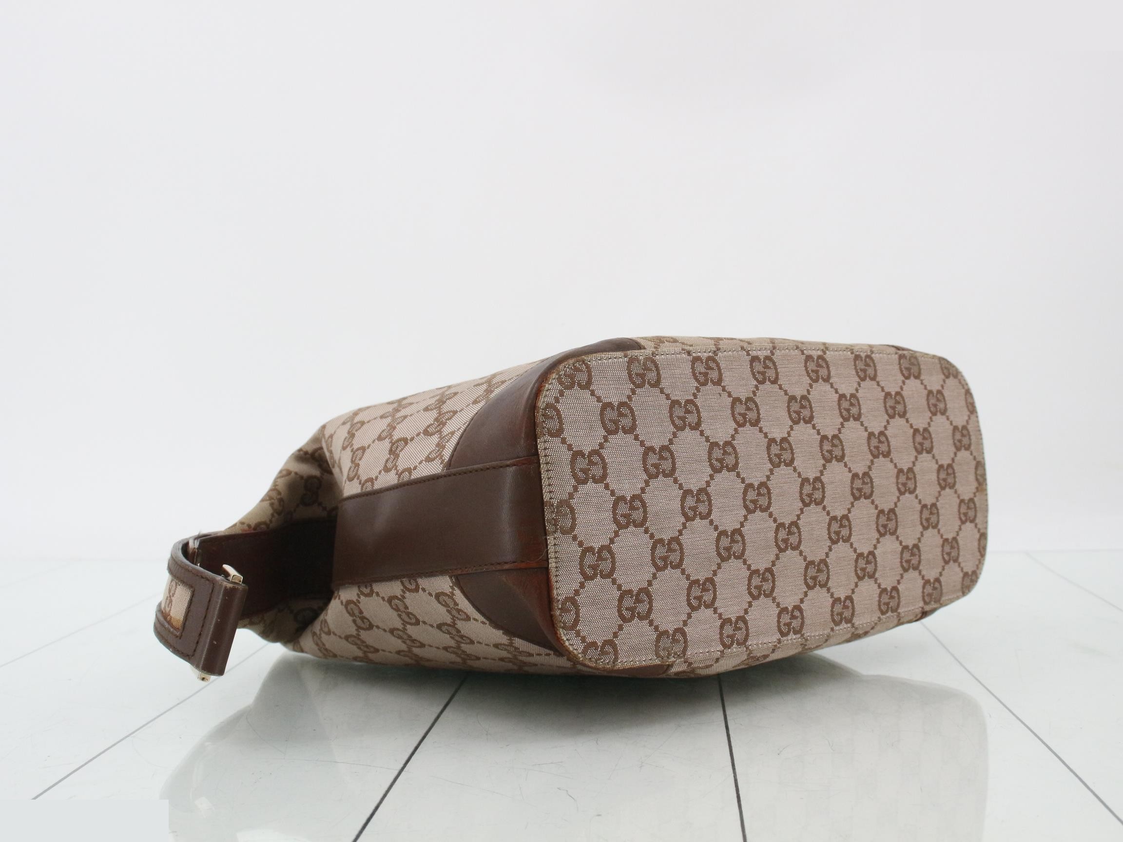 Canvas Shoulder Bag, Brown, 001 4204 001364 — view 5