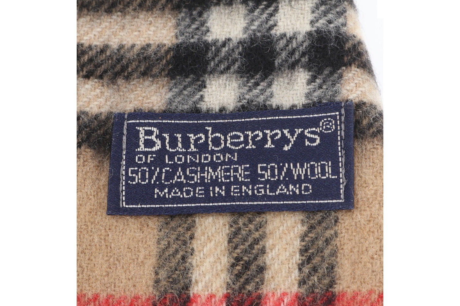 Cashmere check pattern scarf — view 6