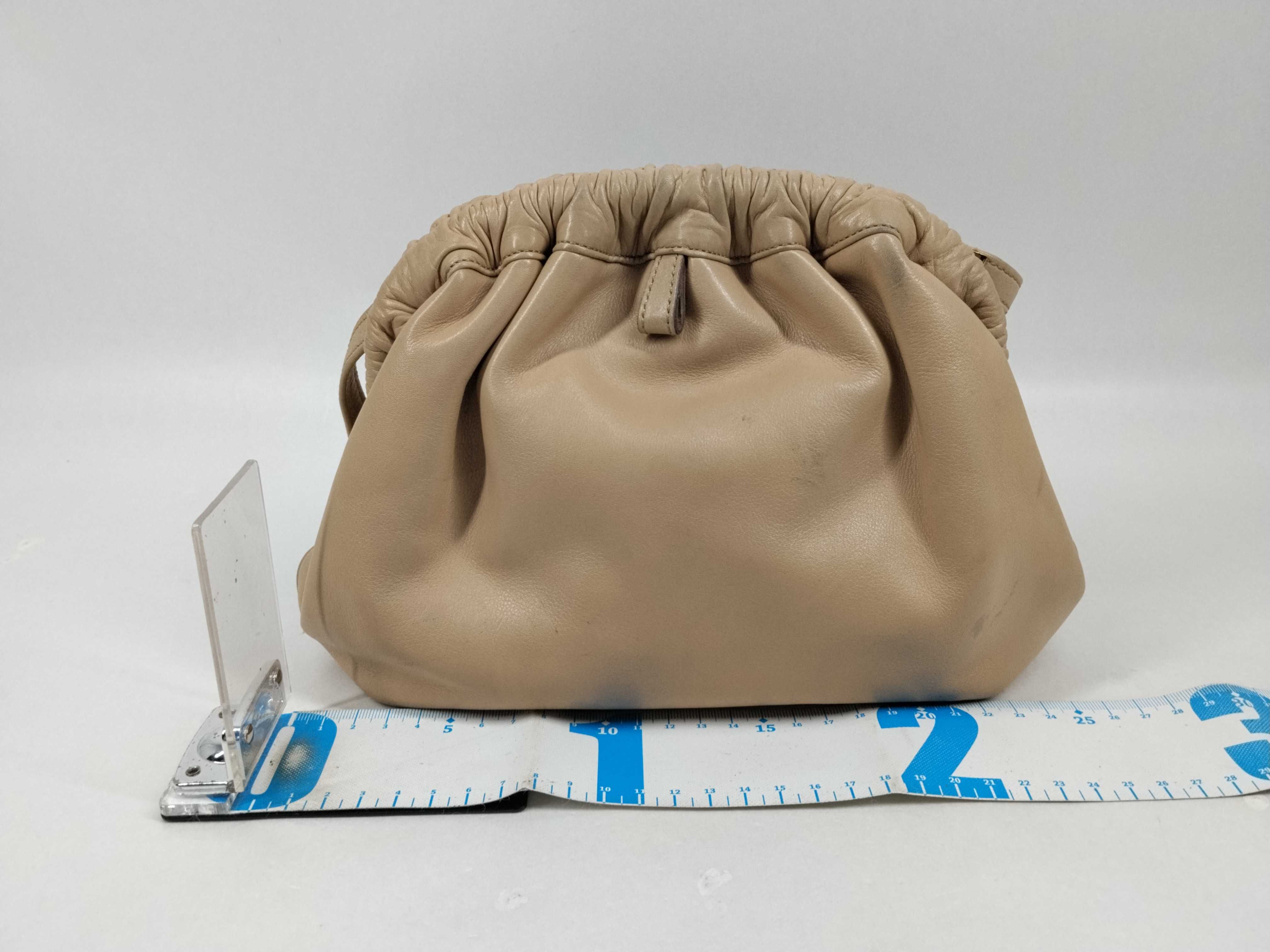 Leather Drawstring Shoulder Bag — view 2