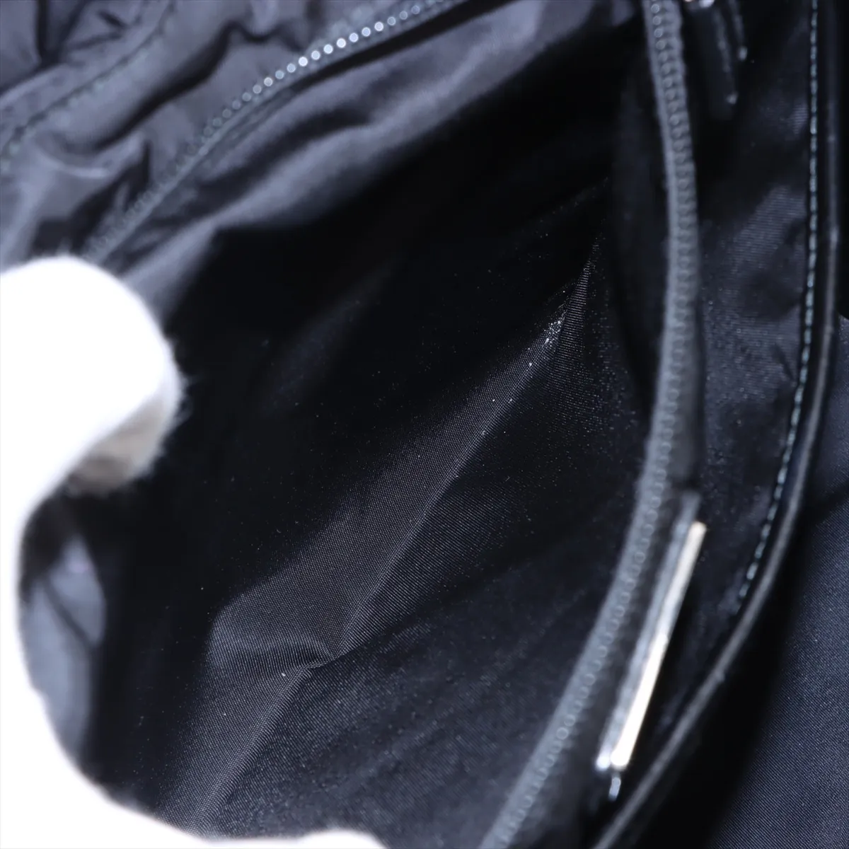 Tessuto Nylon x Leather Backpack/Rucksack Black — view 8