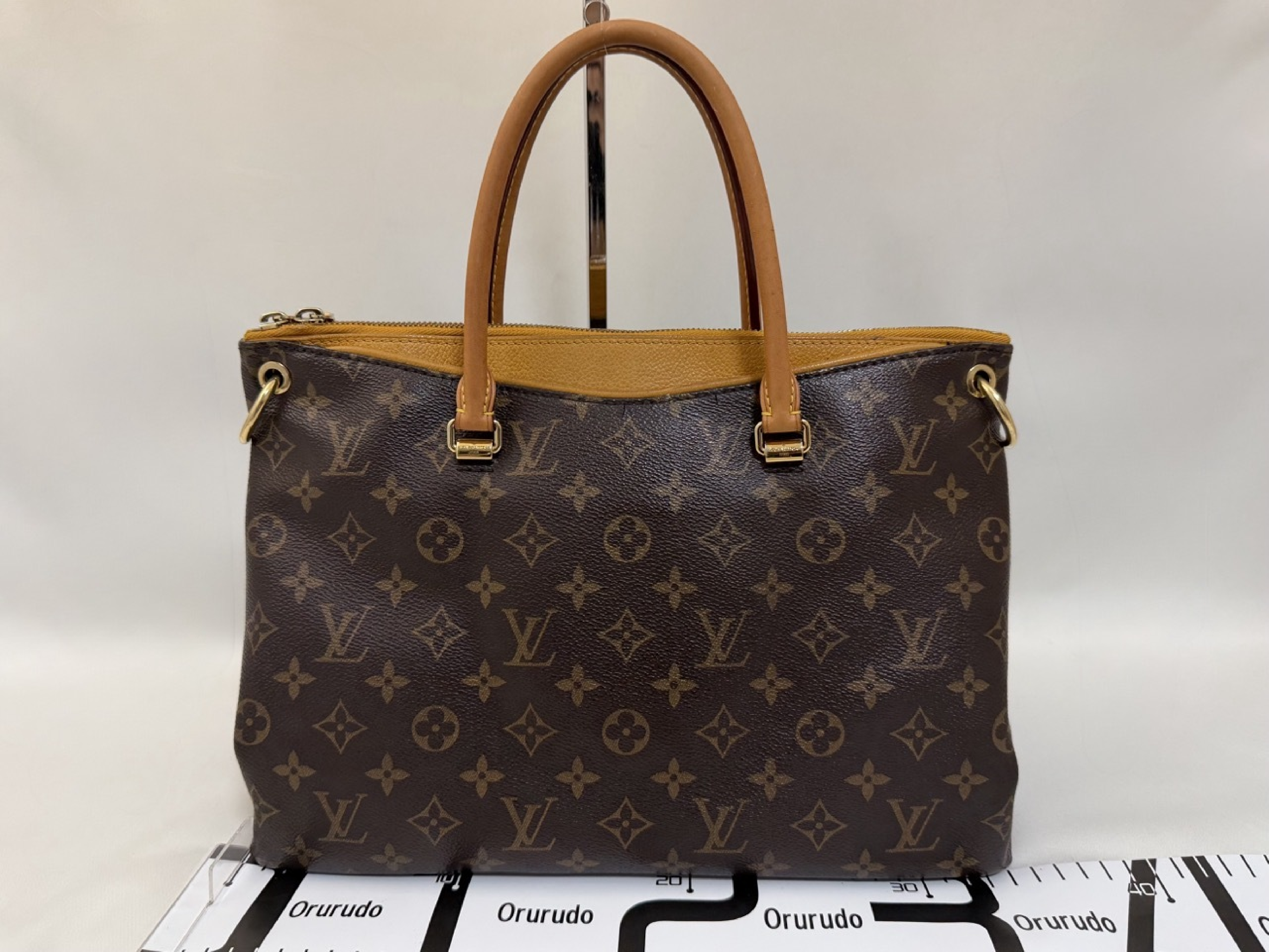 M40929 Monogram Pallas Saffron Shoulder Bag with Shoulder Strap — view 2