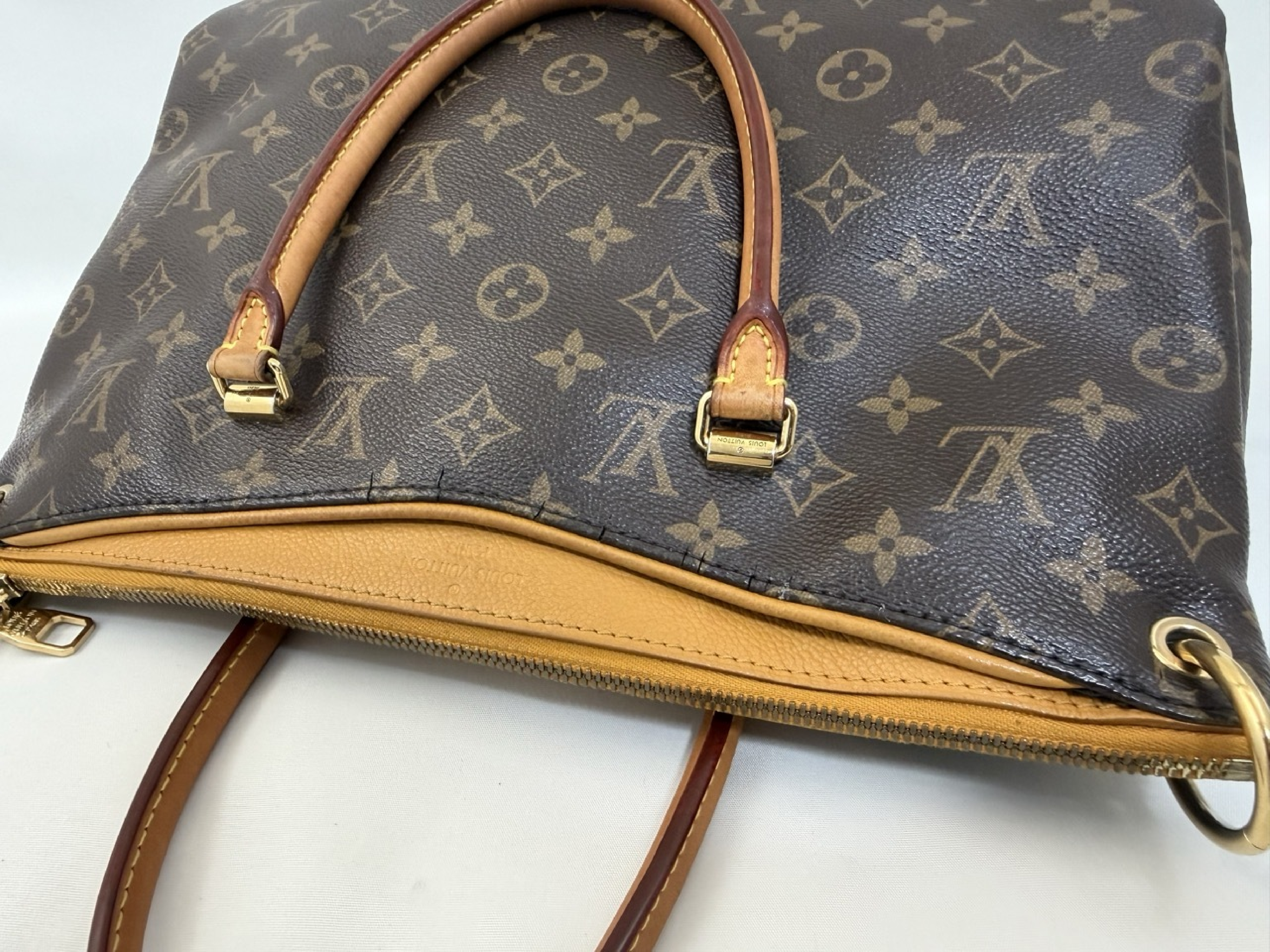 M40929 Monogram Pallas Saffron Shoulder Bag with Shoulder Strap — view 6