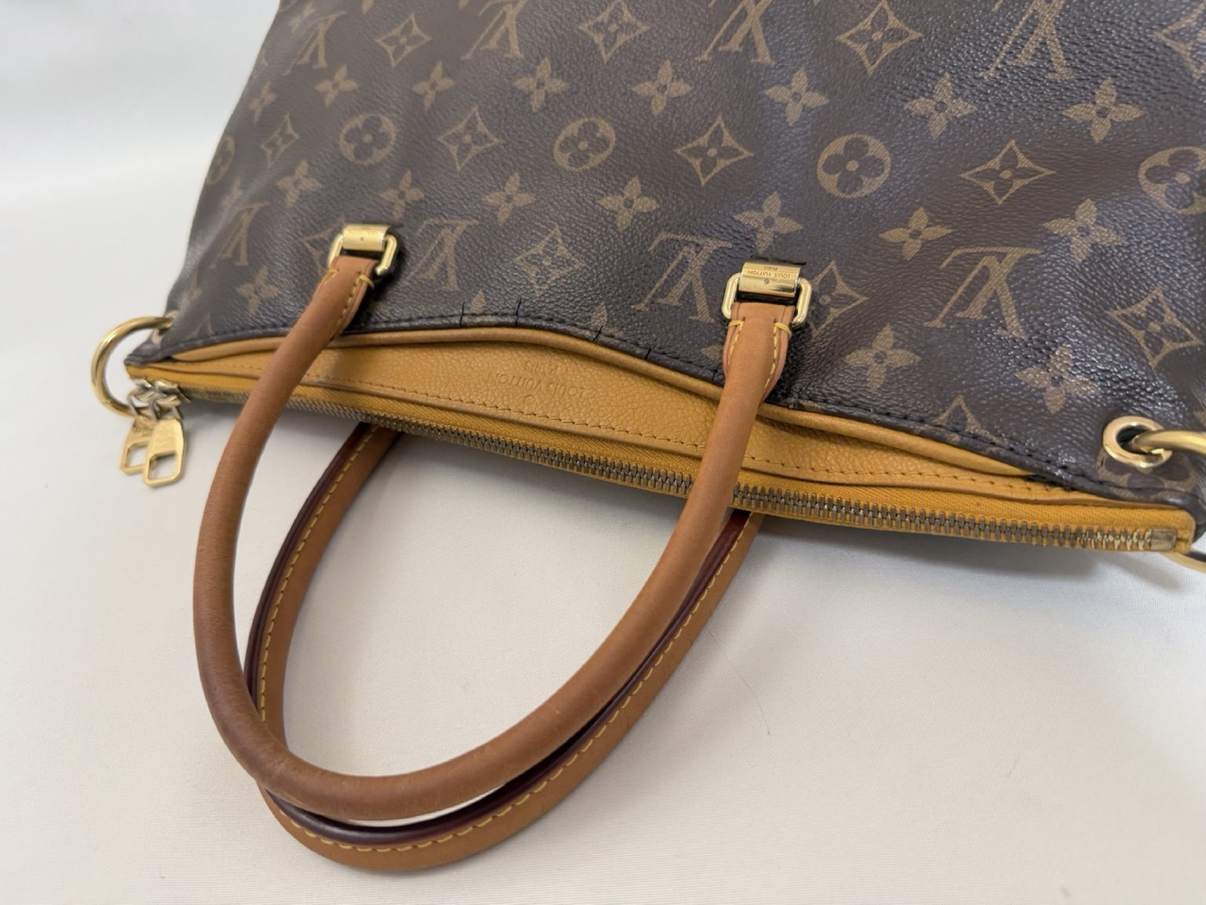 M40929 Monogram Pallas Saffron Shoulder Bag with Shoulder Strap — view 8