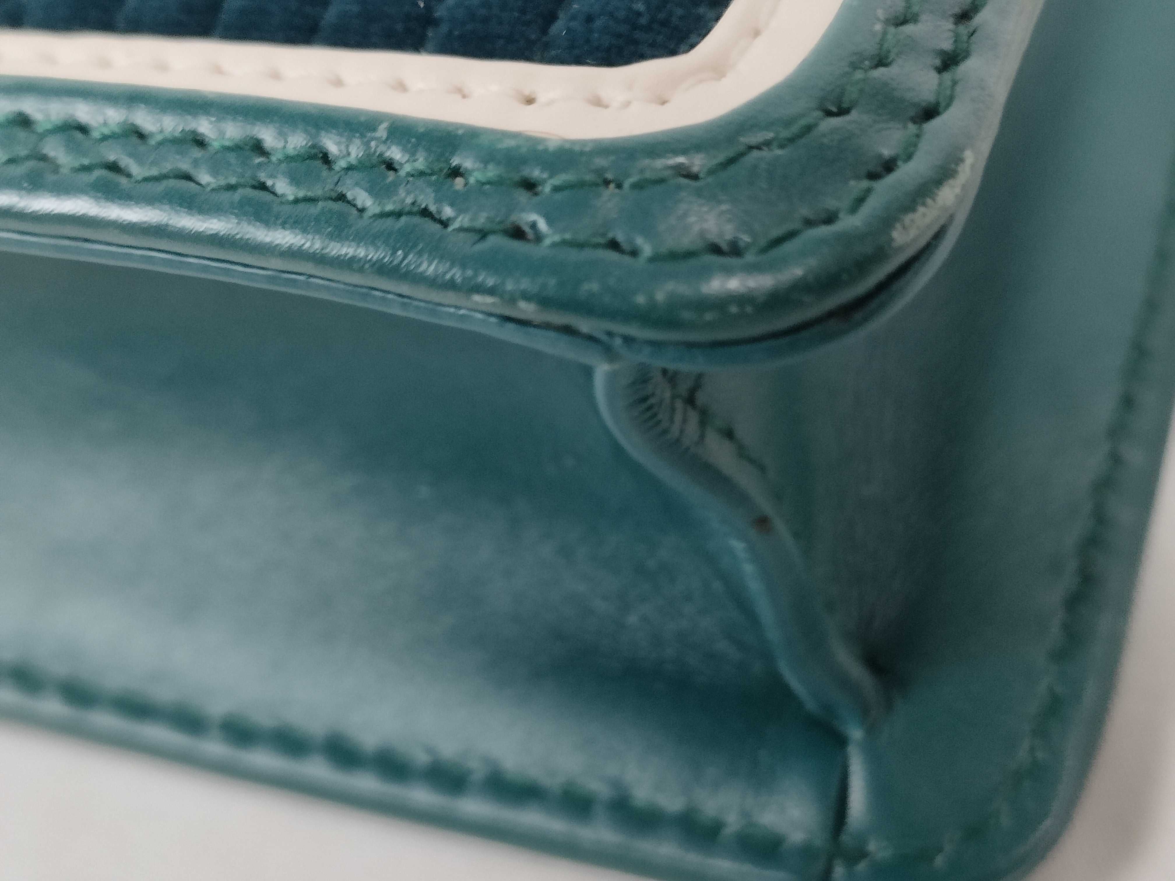 Serpenti Quilted Chain Shoulder Bag, Blue-Green x Ivory — view 6