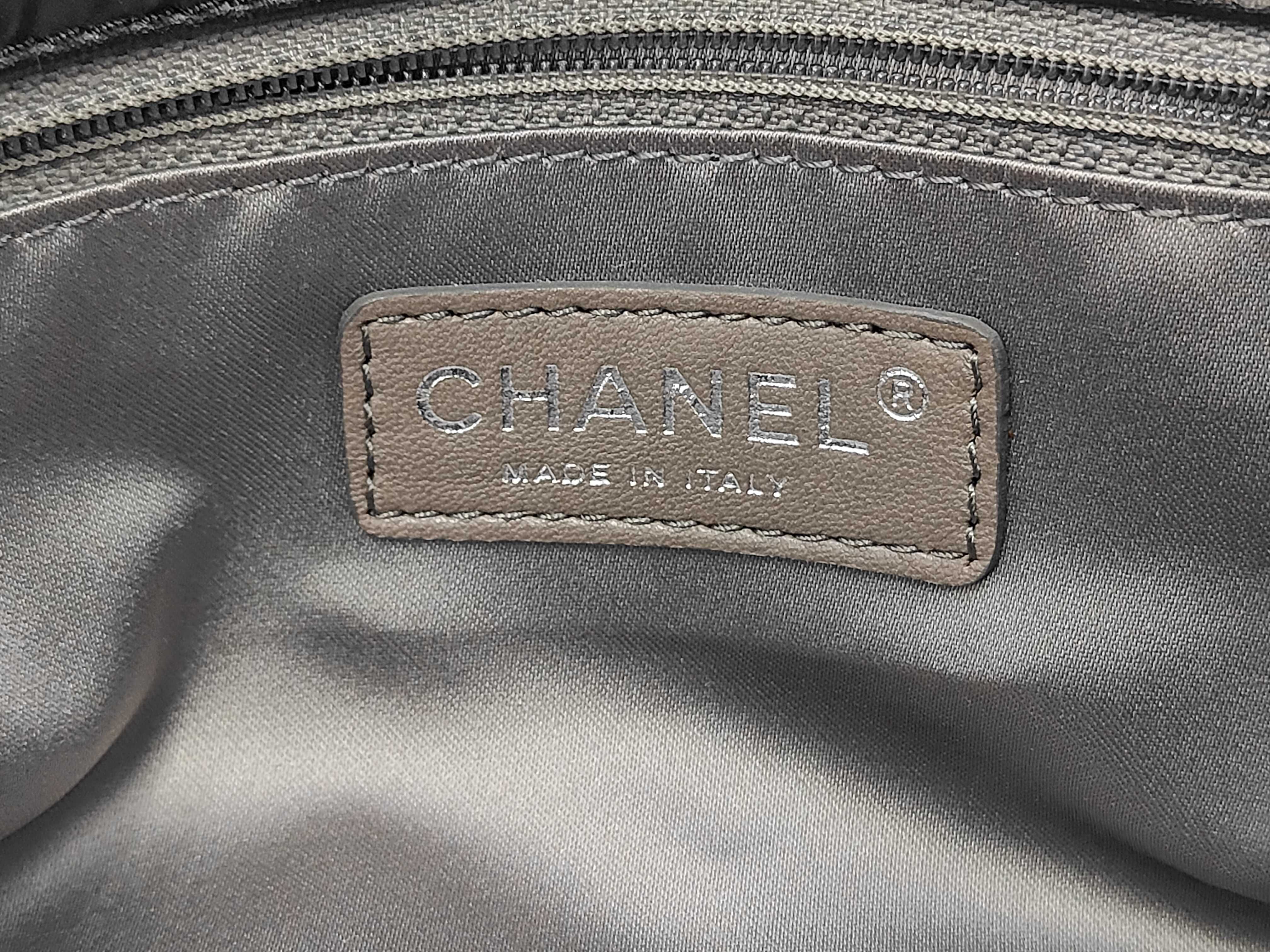 Large Coco Chain Boston Fur Nylon Black SS Shoulder Bag — view 11