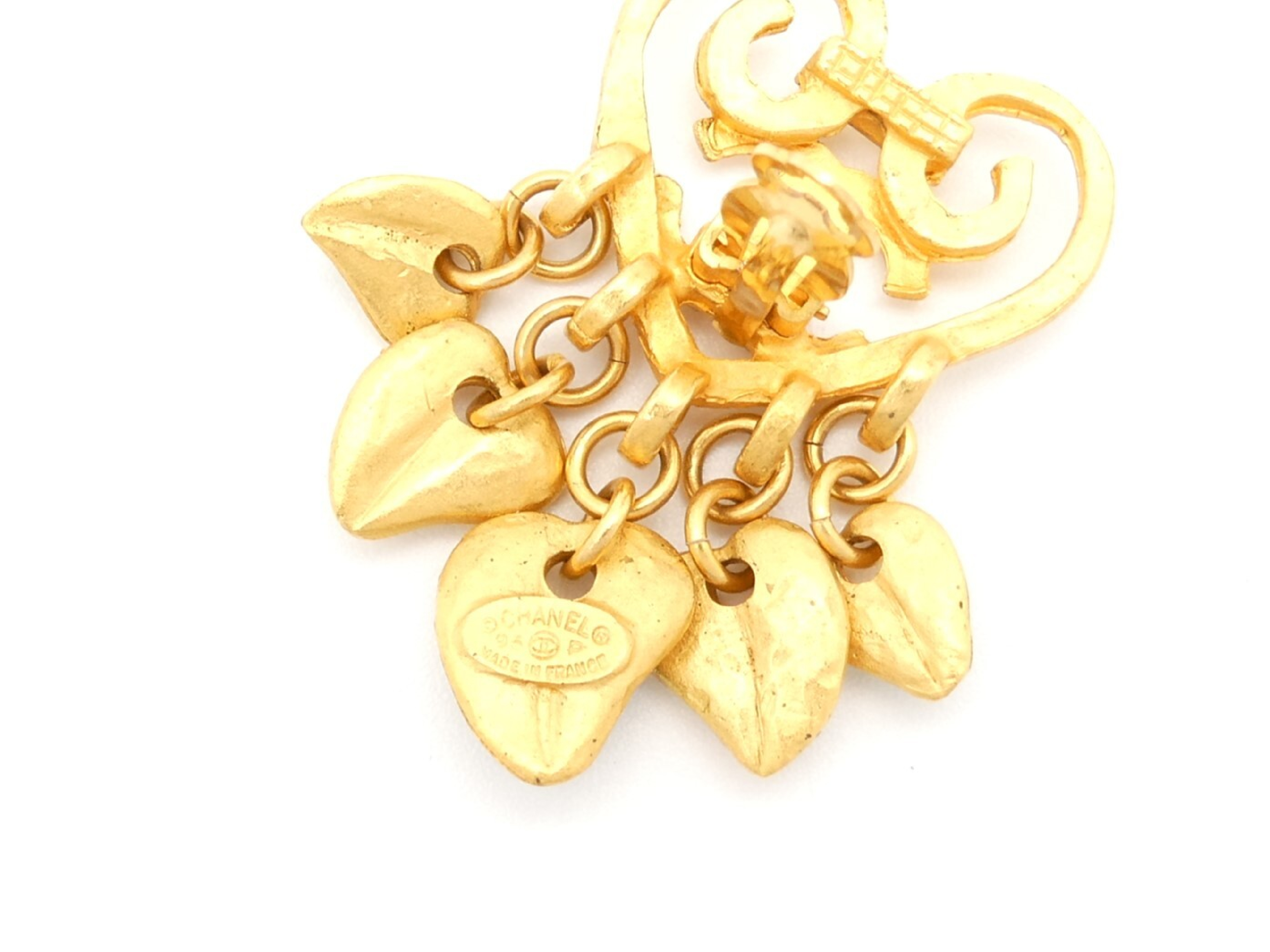 Coco Mark Gold Heart Earrings — view 5
