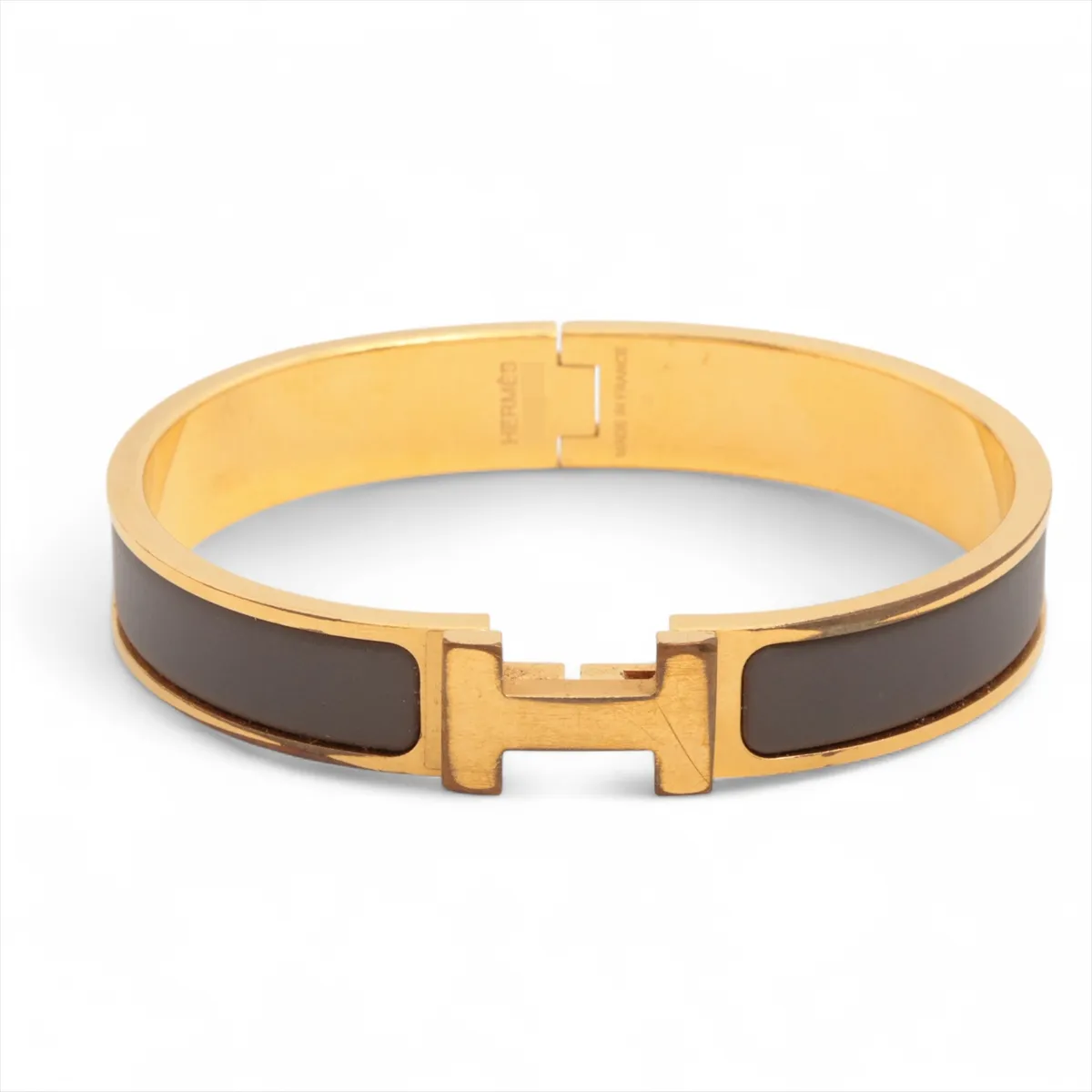 Clic Clac H Bangle DF1204 Bangle GP Gold x Brown