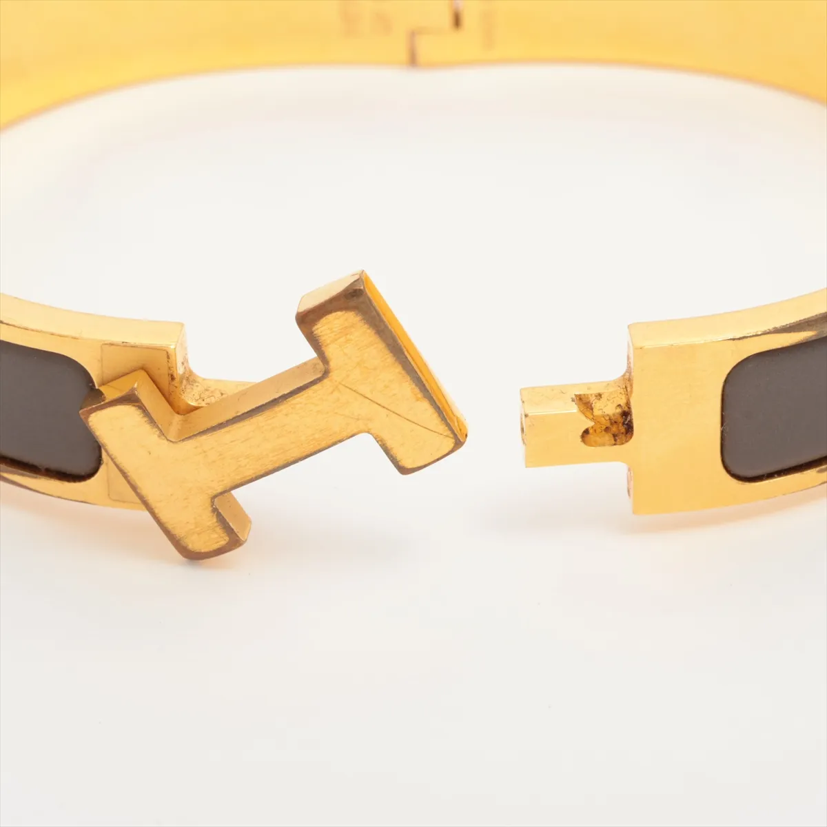 Clic Clac H Bangle DF1204 Bangle GP Gold x Brown — view 5