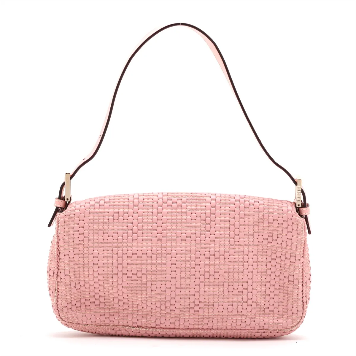 Mamma Bucket Leather Shoulder Bag, Pink, 8BR600 — view 2