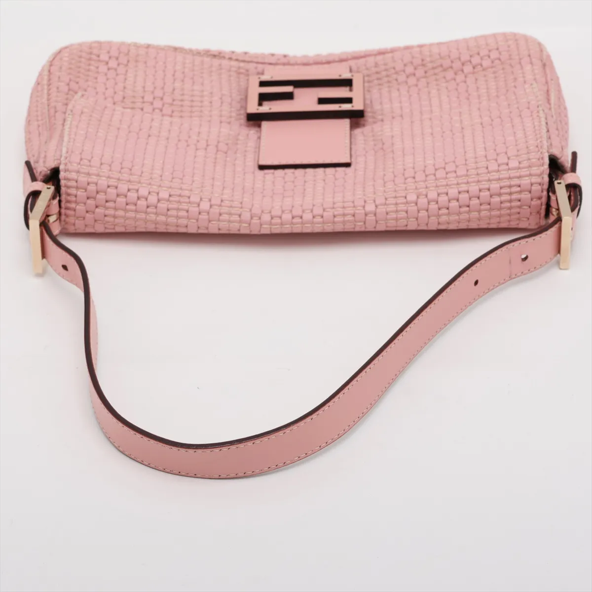 Mamma Bucket Leather Shoulder Bag, Pink, 8BR600 — view 5