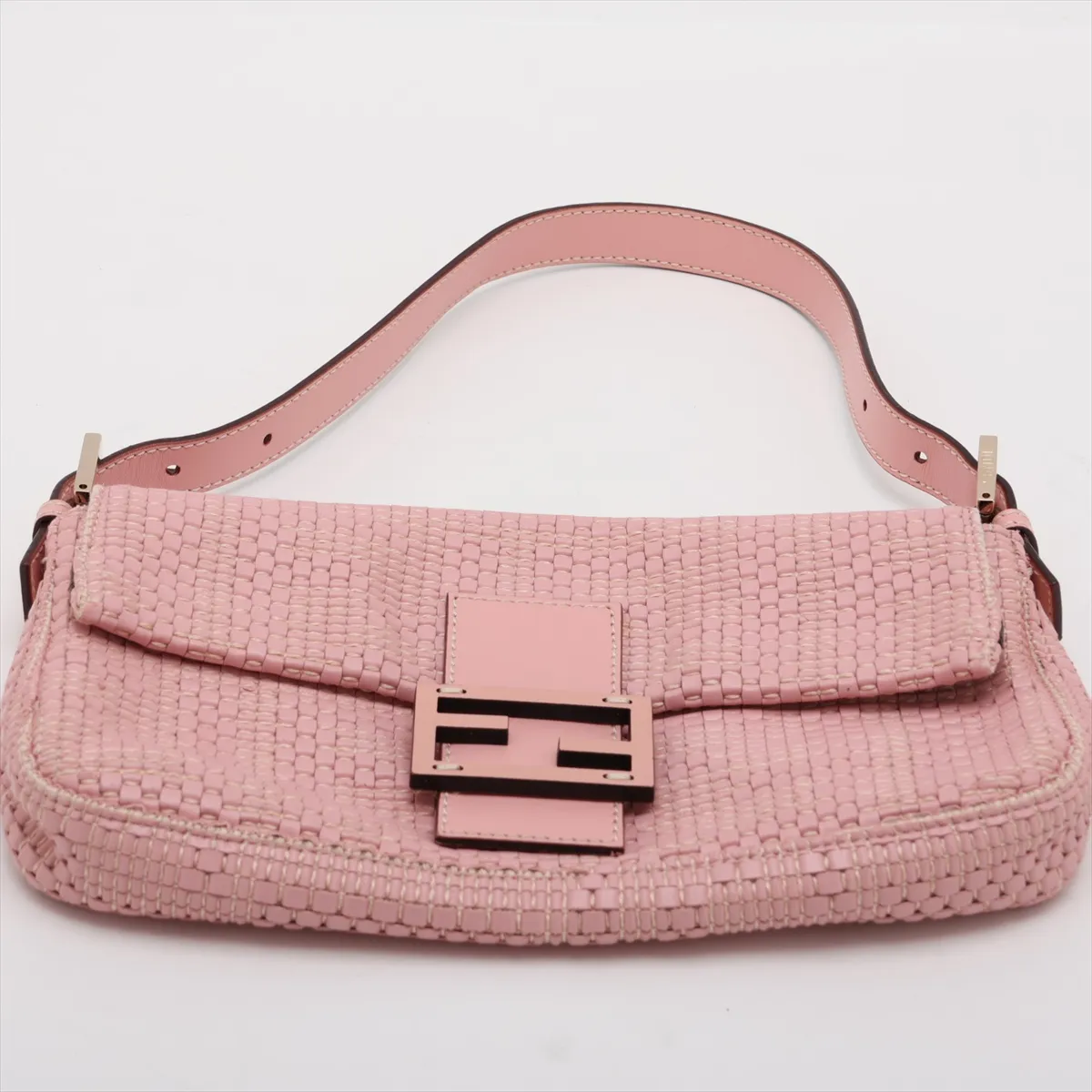 Mamma Bucket Leather Shoulder Bag, Pink, 8BR600 — view 6
